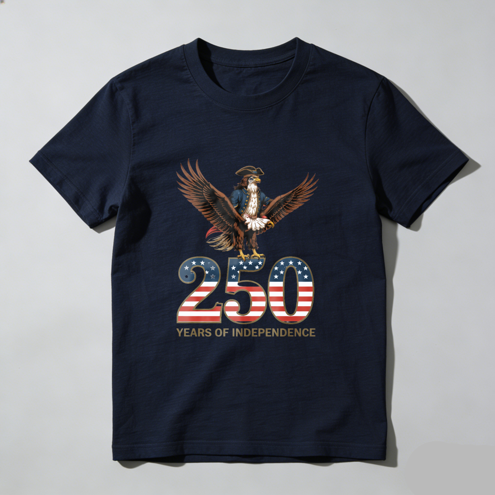 250 Years Of Independence American Eagle Patriotic T-Shirt For Men And Women Celebrating Usa Independence Day 2026