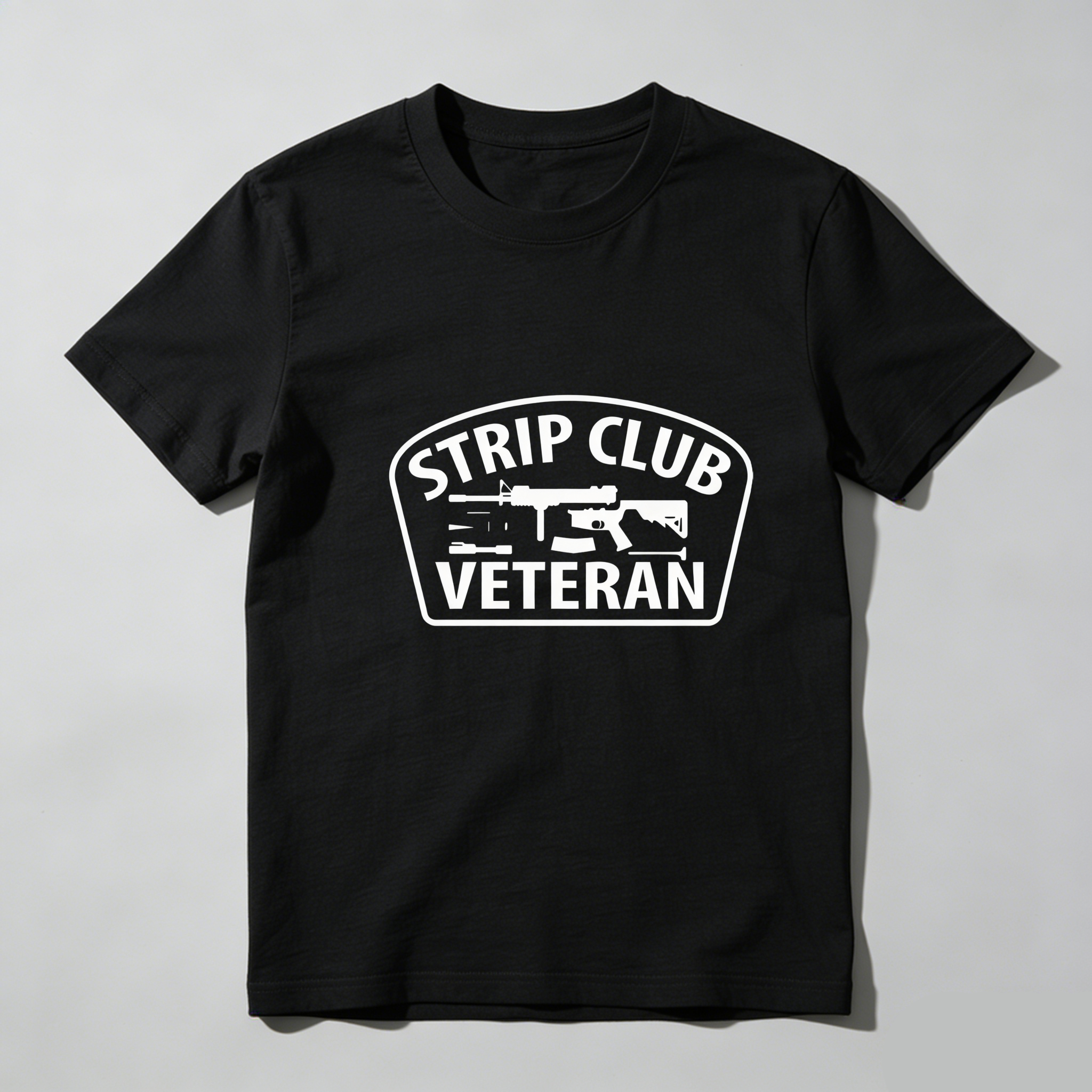 TEECURENT Strip Club Veteran Pure Cotton Short Sleeve T Shirt-TeeCurent