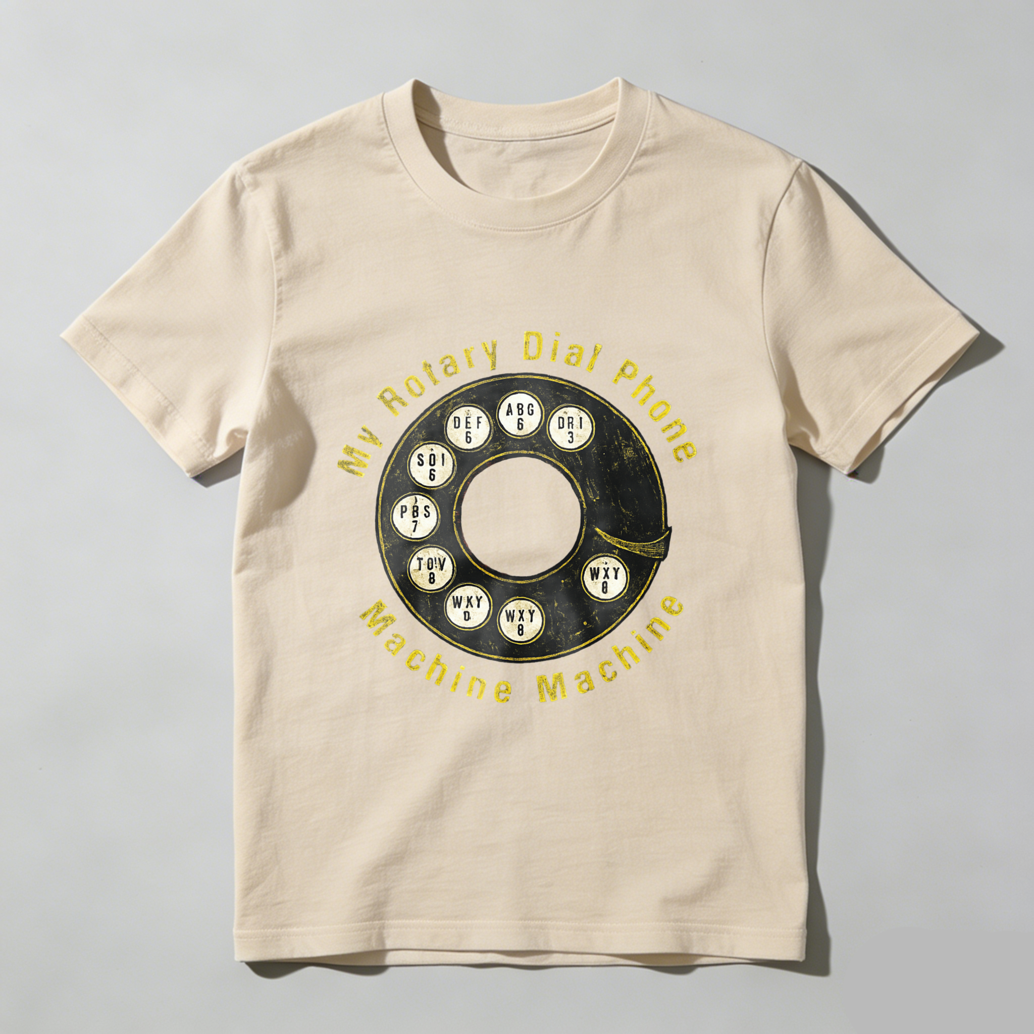 My Rotary Dial Phone Machine Machine T Shirt Made In Usa