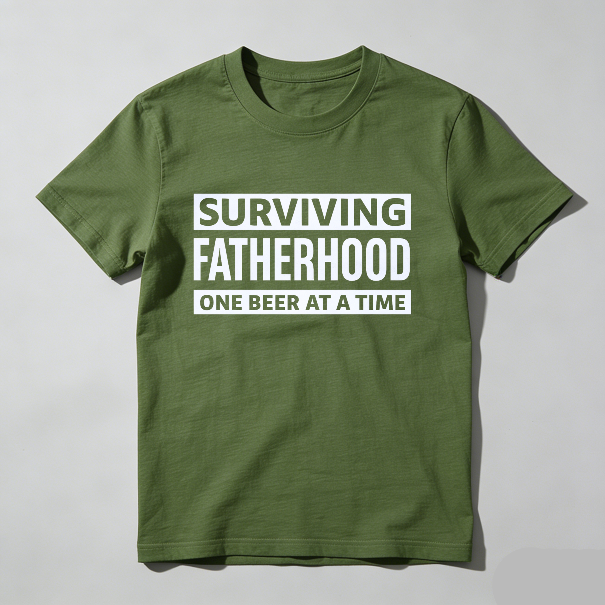 Surviving Fatherhood One Beer At A Time T Shirt Made In Usa