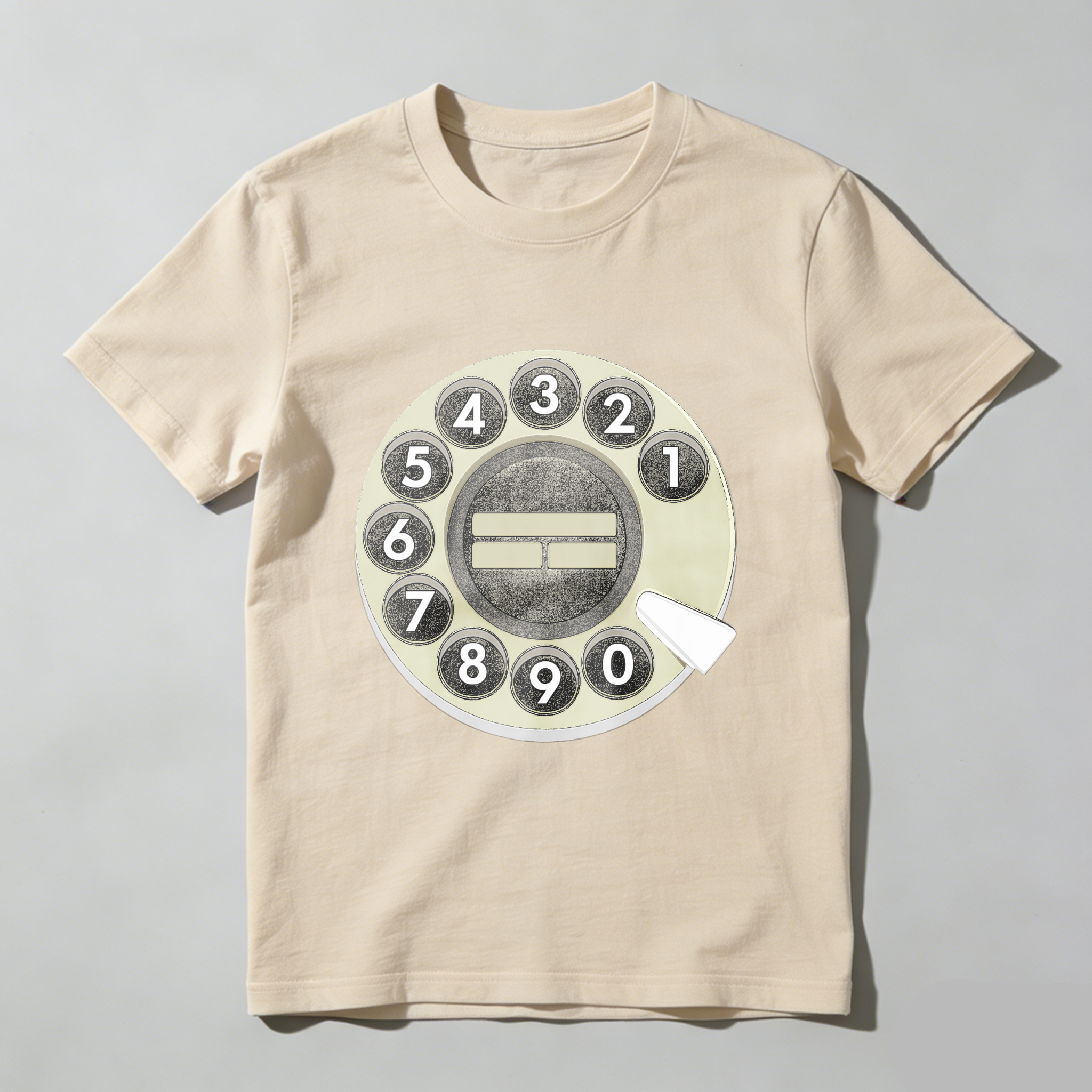 Retro Rotary Phone Dial T-Shirt Vintage Telephone Design Made In Usa