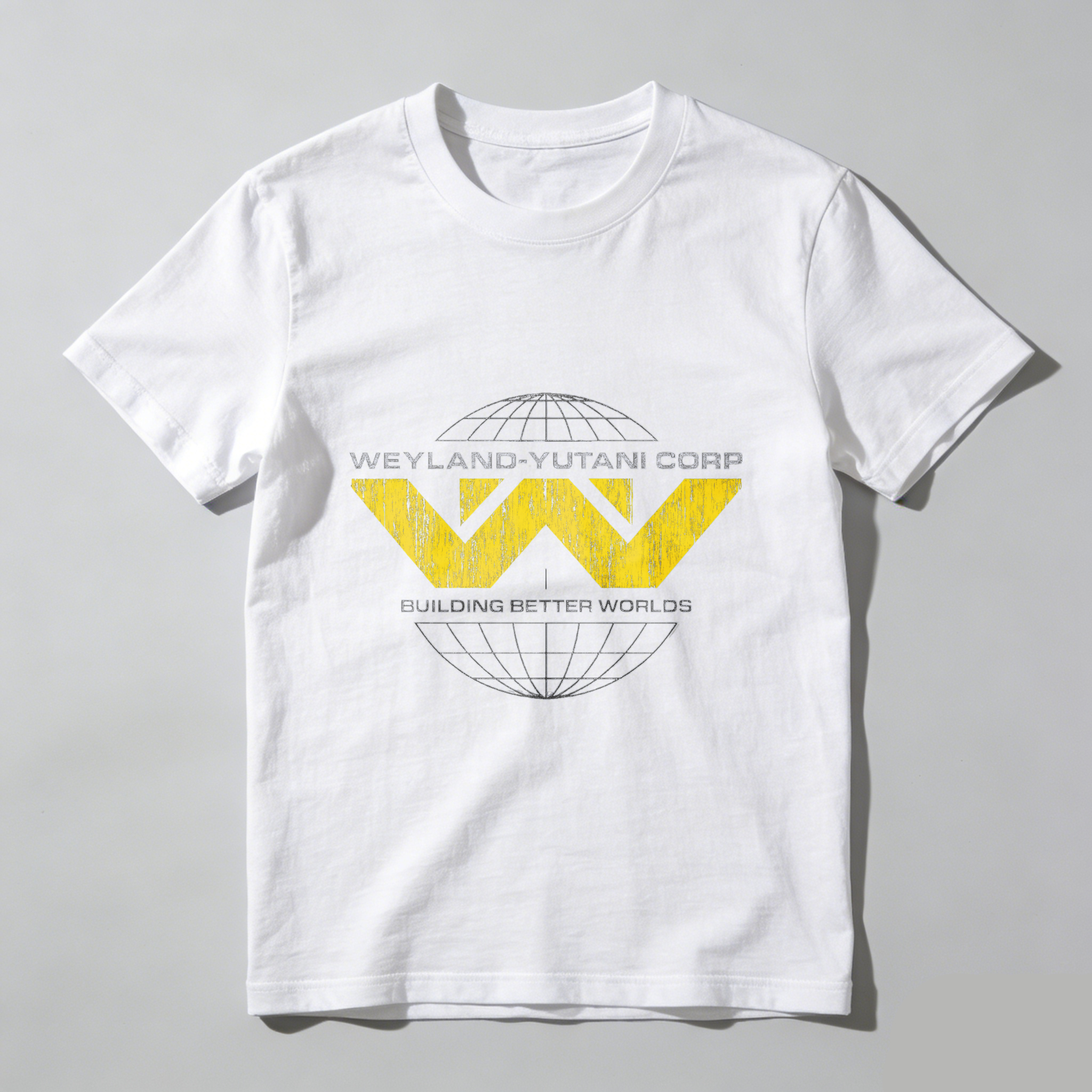 TEECURENT Weyland Yutani Corp Building Better Worlds T Shirt Alien Movie Logo Black Men Women Unisex Casual Tee Top