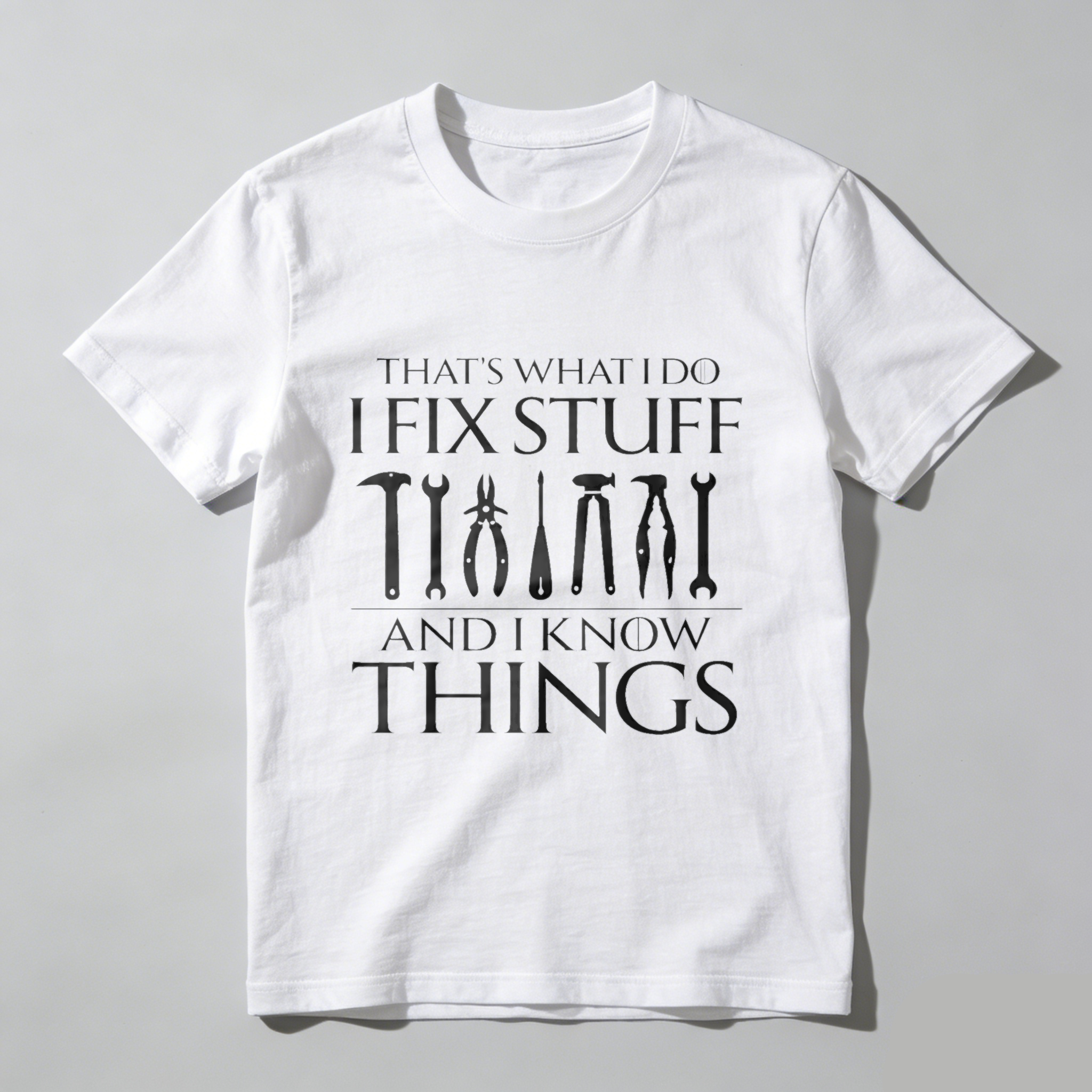 That's What I Do I Fix Stuff And I Know Things T Shirt Mechanic Tools Graphic Tee For Men Women