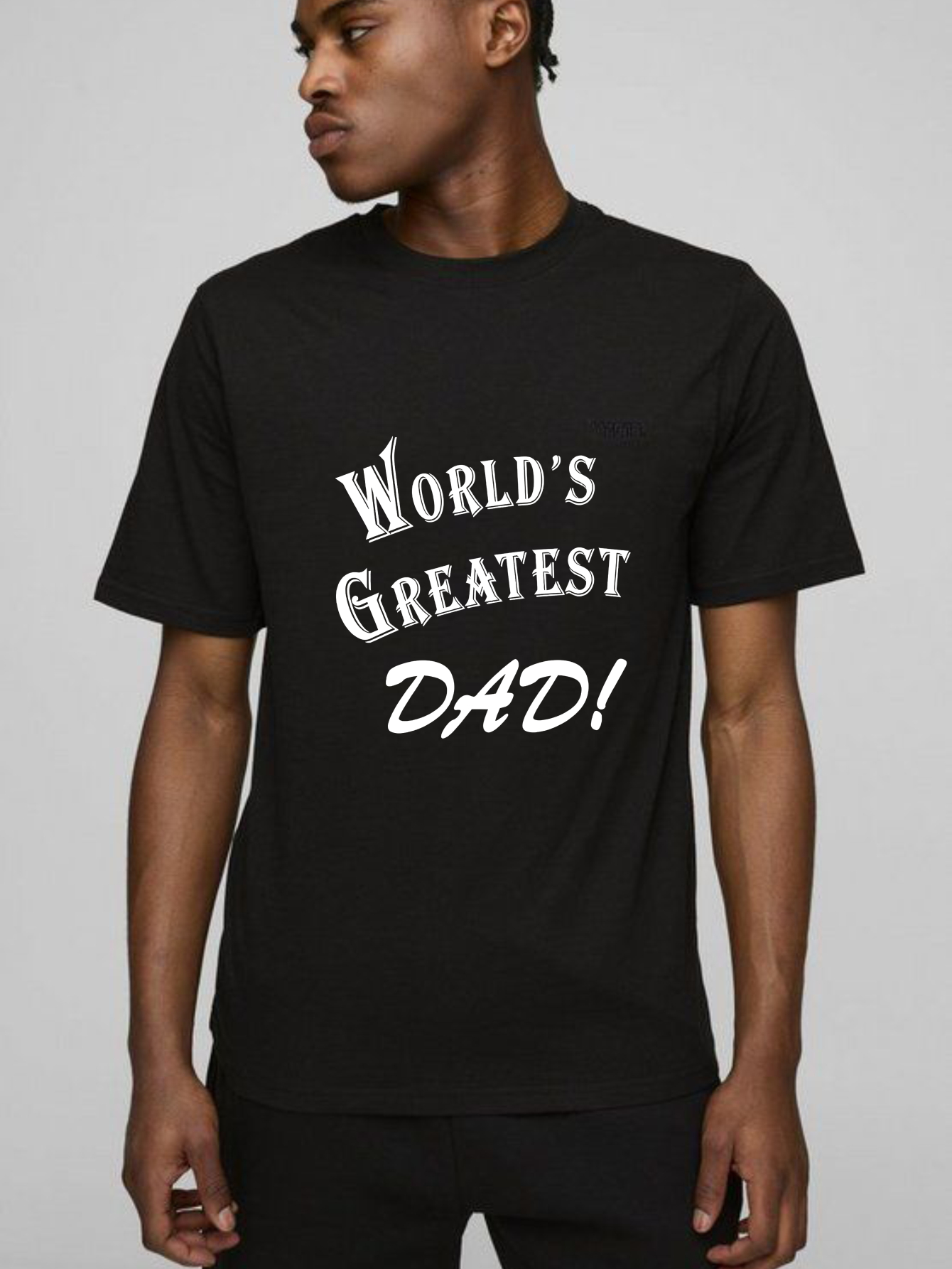 TEECURENT Worlds Greatest Dad Pure Cotton Short Sleeve T Shirt-TeeCurent