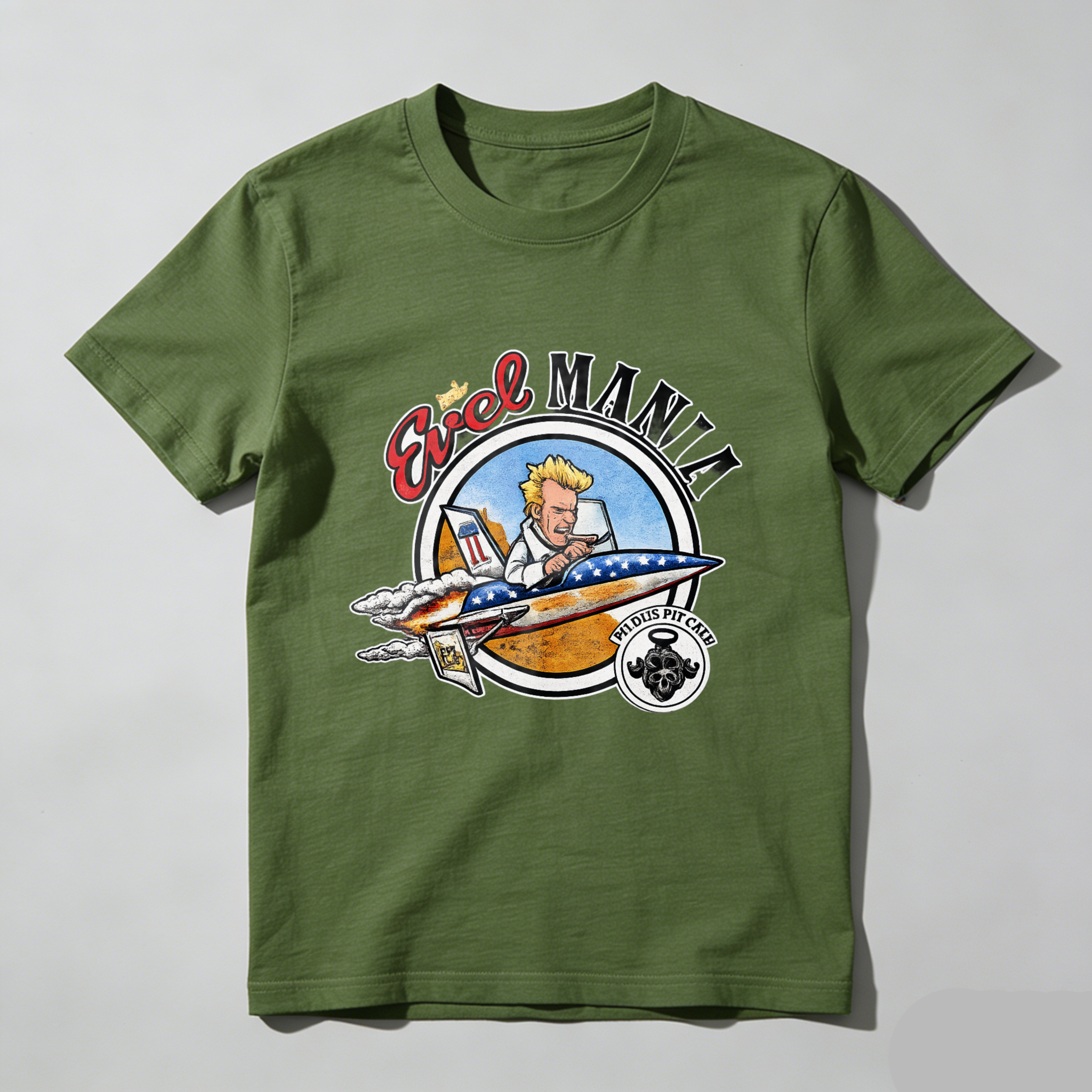 Made In Usa Aviator Mania T Shirt With Pilot And Jet Plane Graphic Design For Aviation Enthusiasts