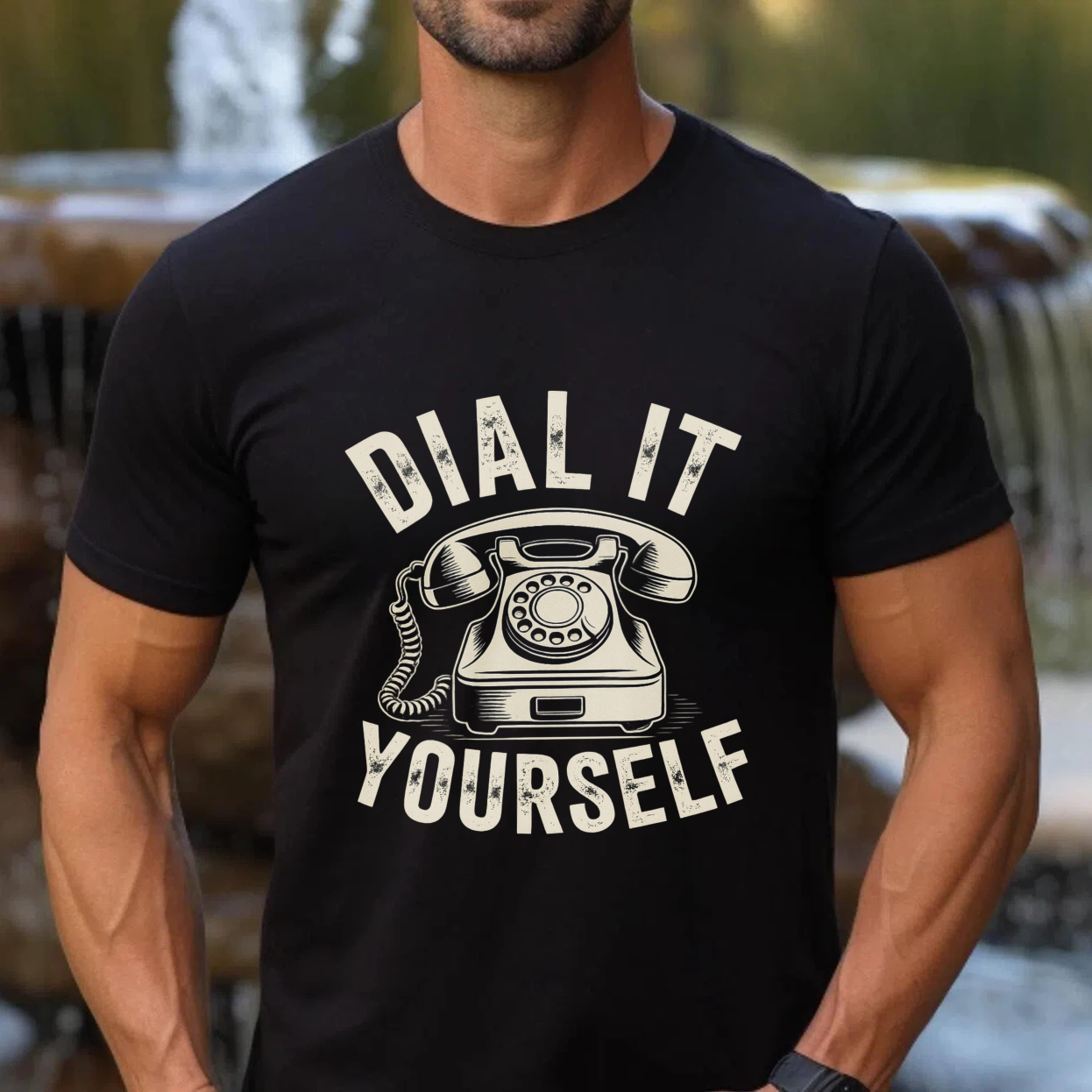 Dial It Yourself Vintage Telephone Graphic T-Shirt Made In Usa