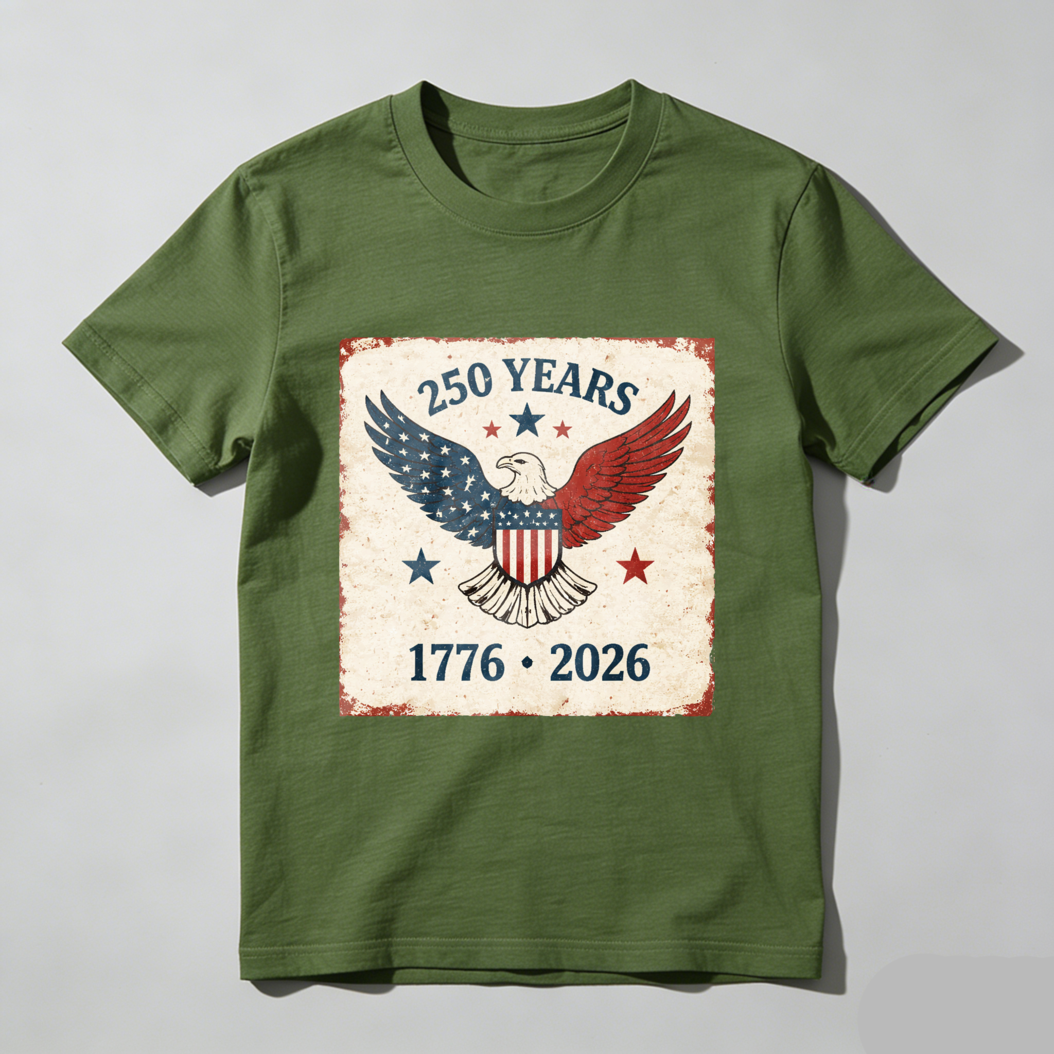 250 Years America Independence Day 1776 2026 Eagle Patriotic T Shirt