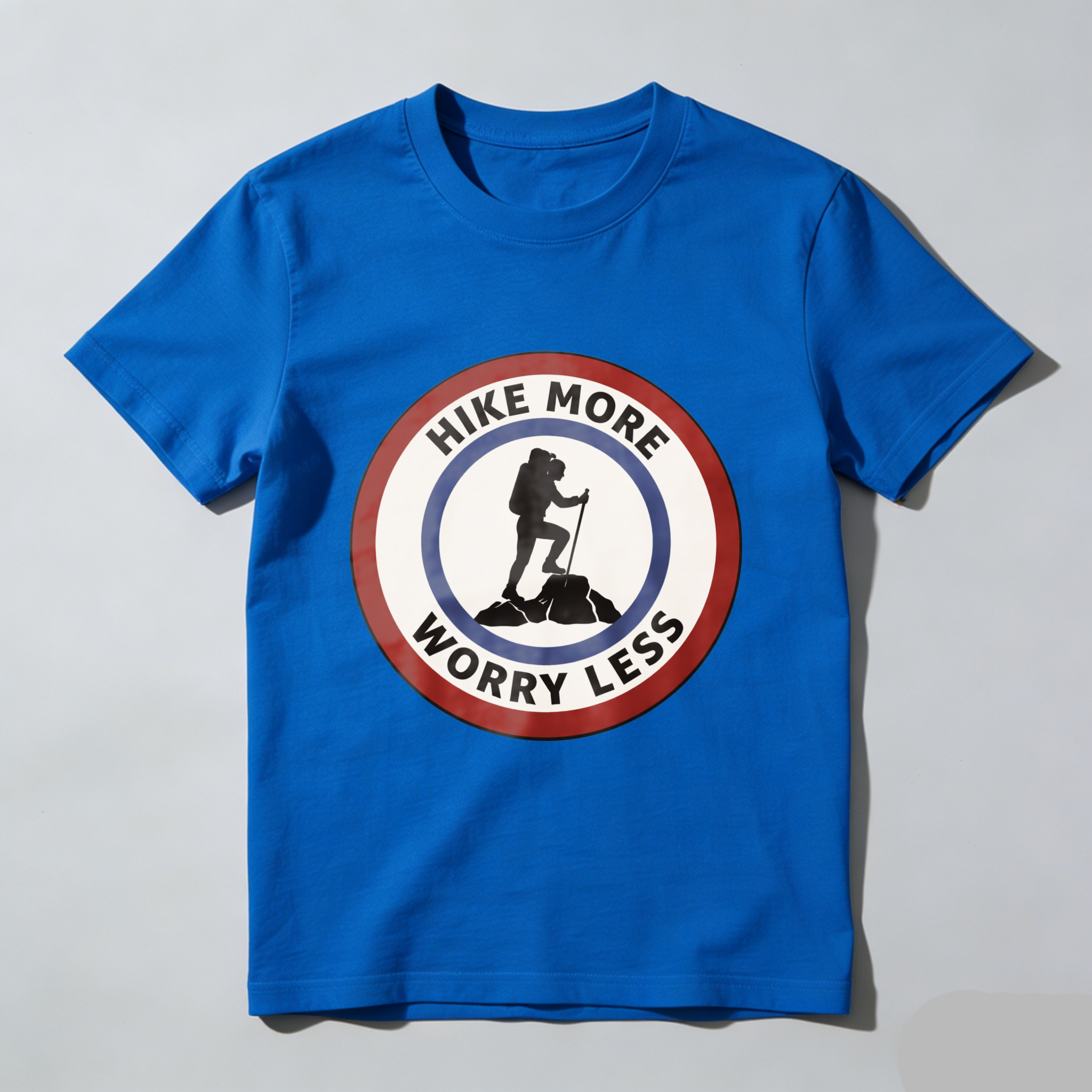 TEECURENT Hike More Worry Less Outdoor Adventure T Shirt For Hiking Enthusiasts And Nature Lovers WOMEN