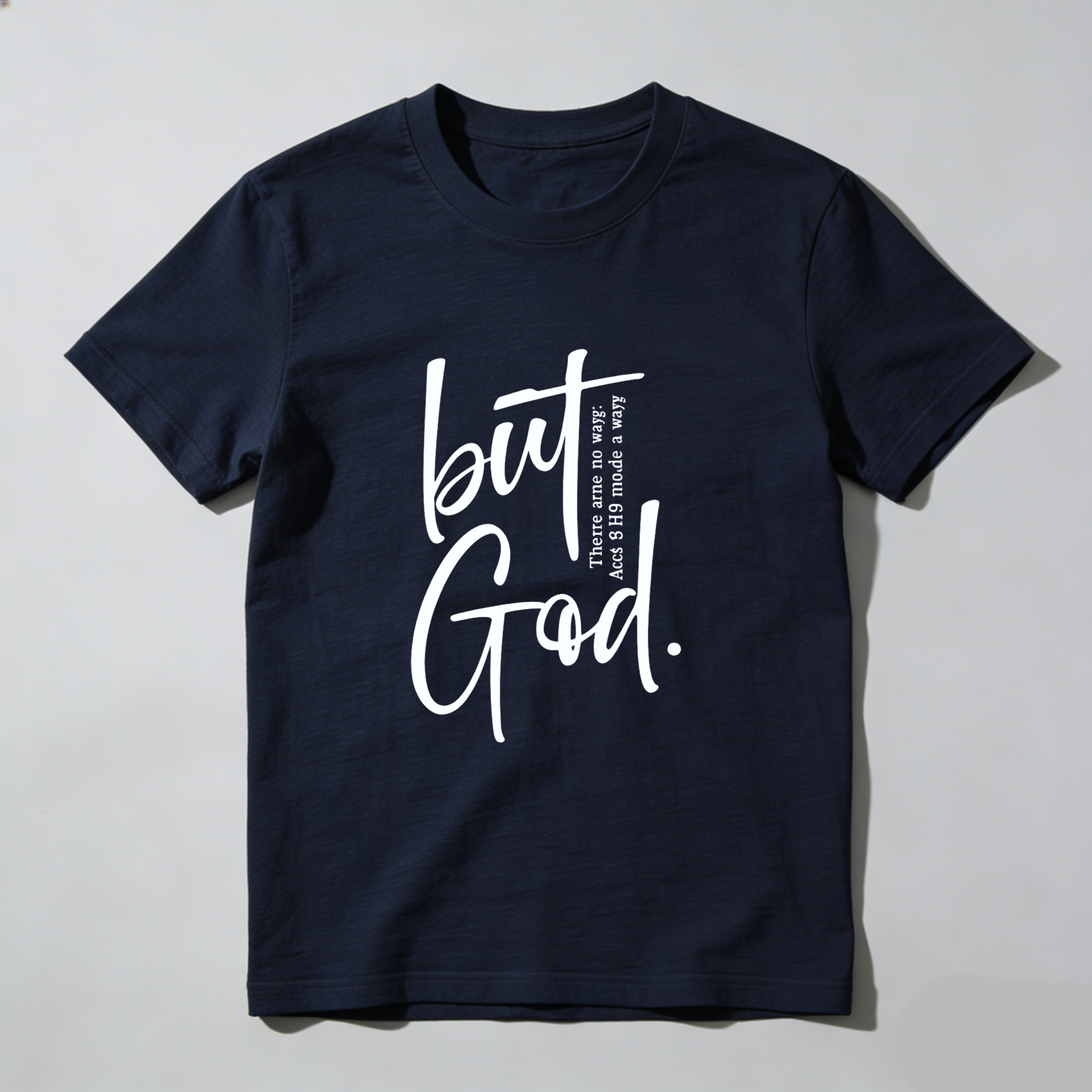 TEECURENT But God There Was No Way But He Made A Way Christian T Shirt Faith Inspired Religious Quote Apparel For Men And Women WOMEN