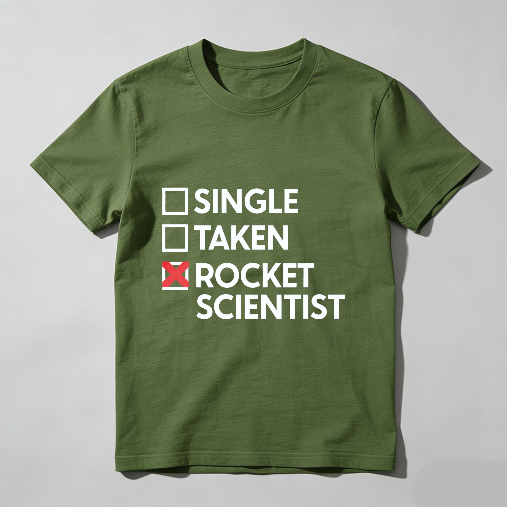 Single Taken Rocket Scientist T Shirt Funny Science Humor Gift For Engineers And Scientists