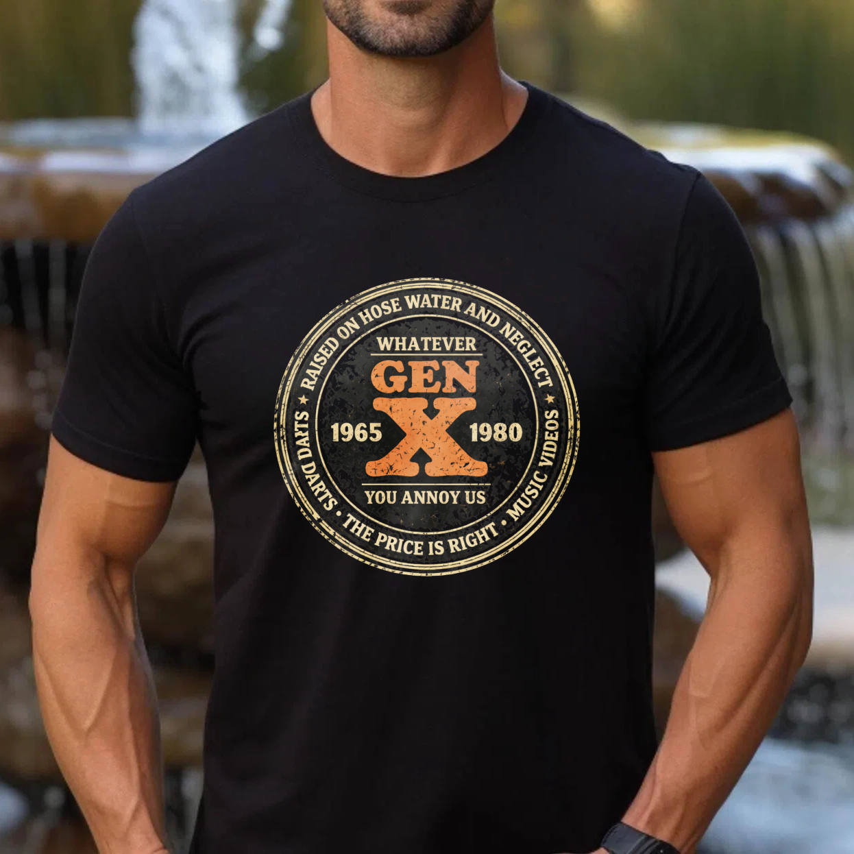 TEECURENTGen X T Shirt 1965 1980 Generation X Tee Whatever You Annoy Us Music Videos The Price Is Right Based On Hose Water And Neglect Darts-TeeCurent