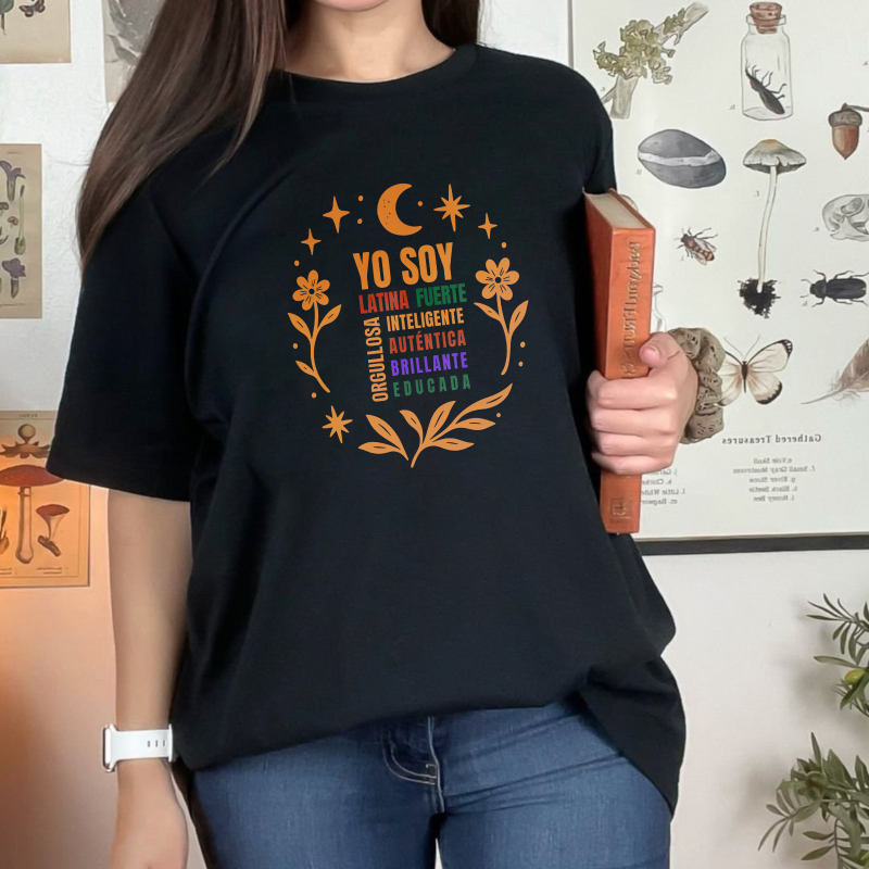 Latin Woman Strong Intelligent Authentic Brilliant Educated Design Unisex Classic T-shirt