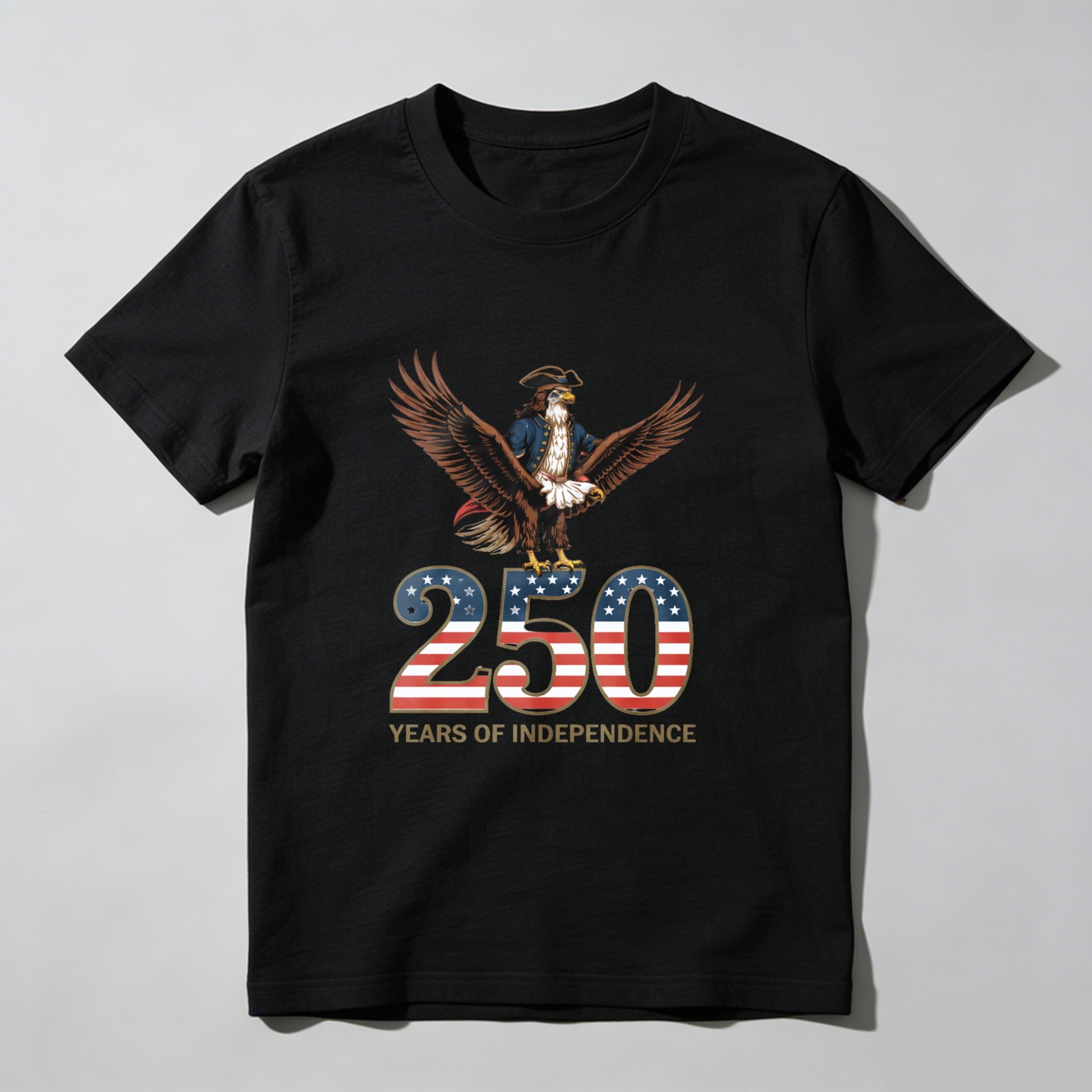 250 Years Of Independence American Eagle Patriotic T-Shirt For Men And Women Celebrating Usa Independence Day 2026