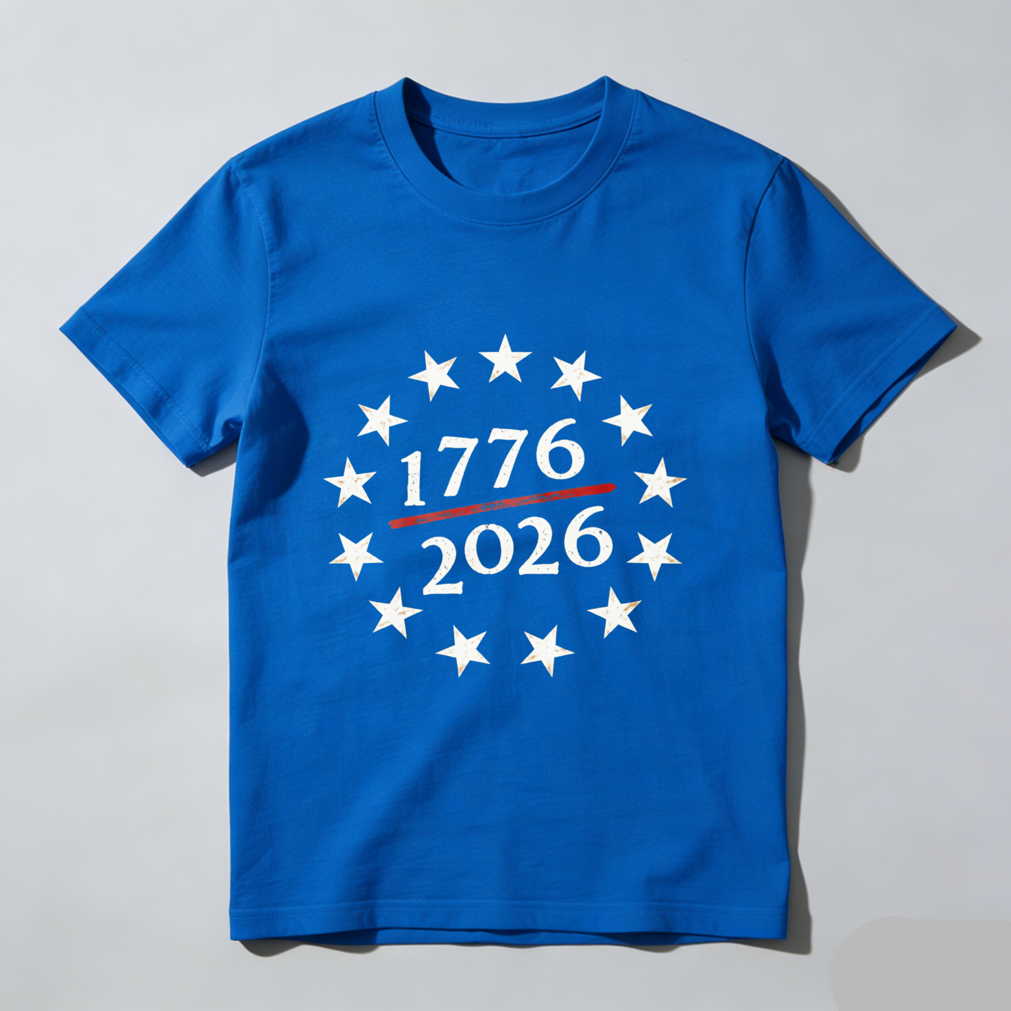 1776 To 2026 Independence Day American Flag Stars T-Shirt Celebration Patriotic Apparel
