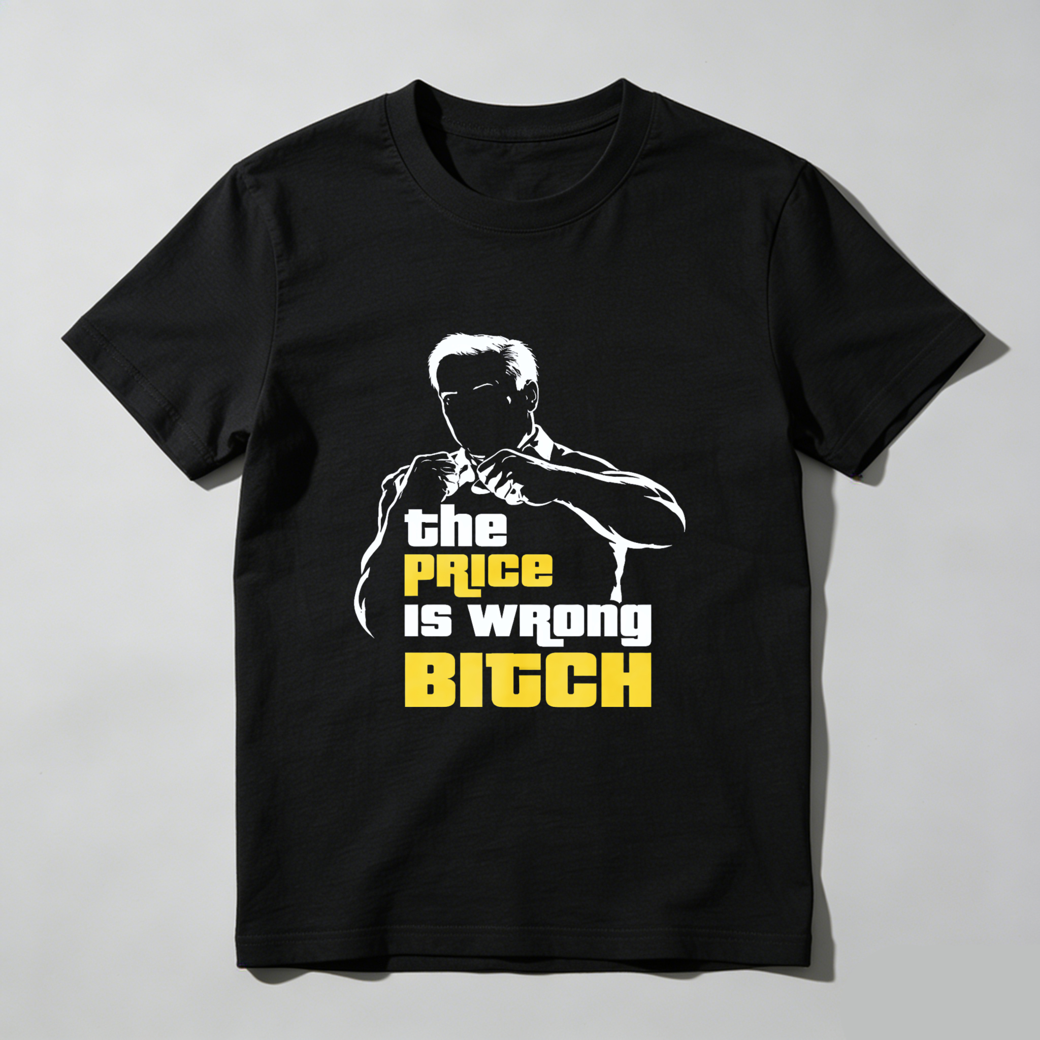 TEECURENT The Price Is Wrong Bitch T Shirt With Iconic Pose And Bold Text Design For Fans Of Classic Game Show Humor