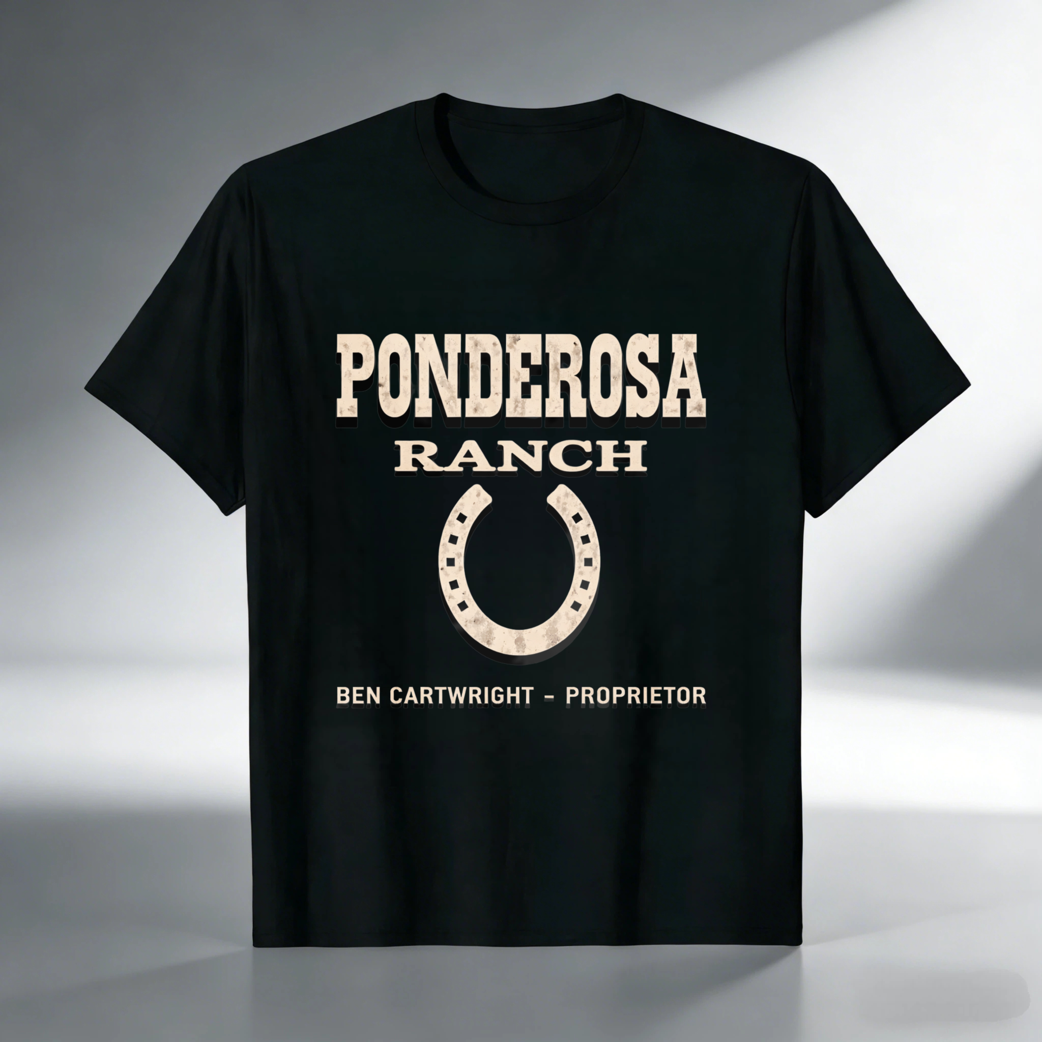TEECURENT Ponderosa Ranch Ben Cartwright Proprietor Western T-Shirt