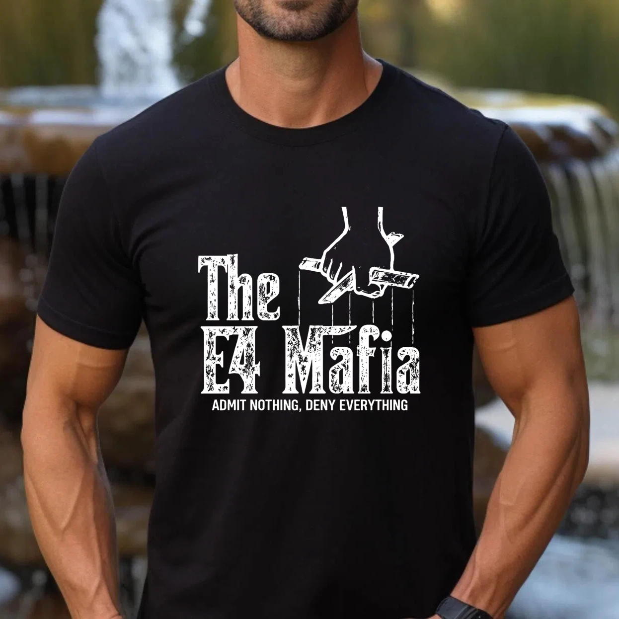 TEECURENT The E4 Mafia Admit Nothing Deny Everything T Shirt
