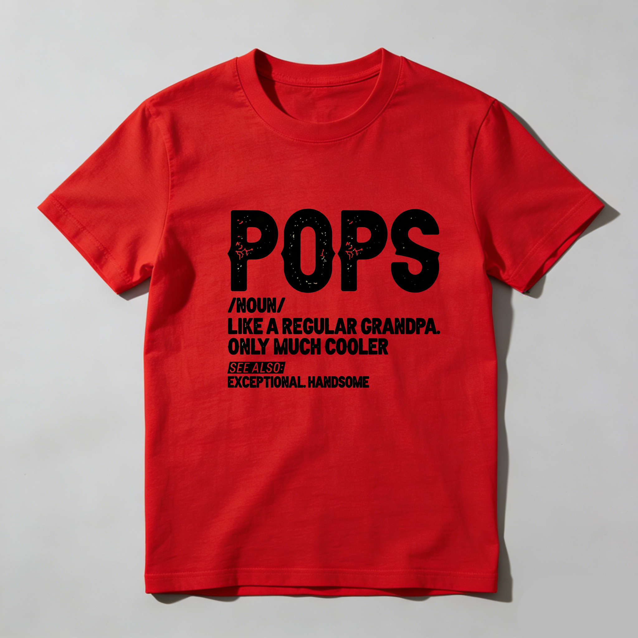 TEECURENT Pops Definition Exceptional Handsome Pure Cotton Short Sleeve T-Shirt-TeeCurent