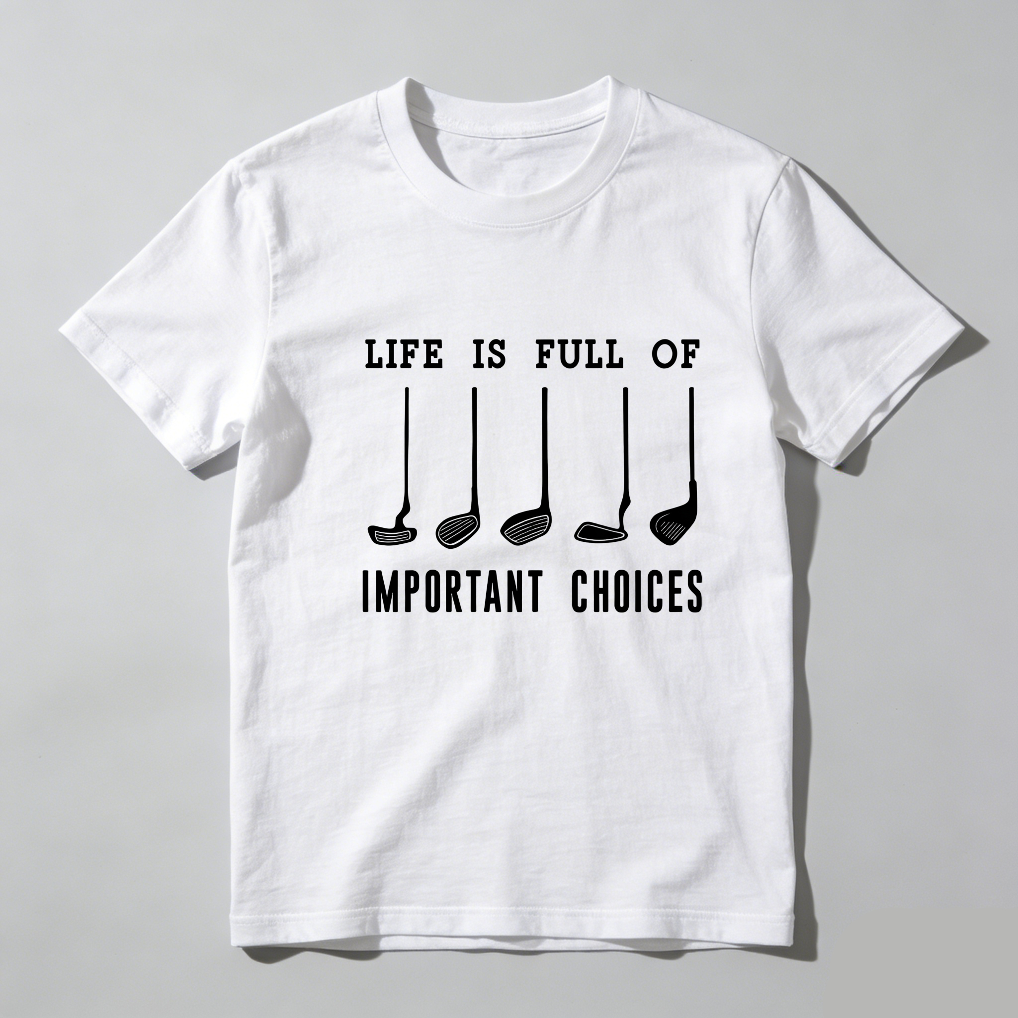 TEECURENT Life Is Full Of Important Choices Pure Cotton Short Sleeve T Shirt(1)-TeeCurent