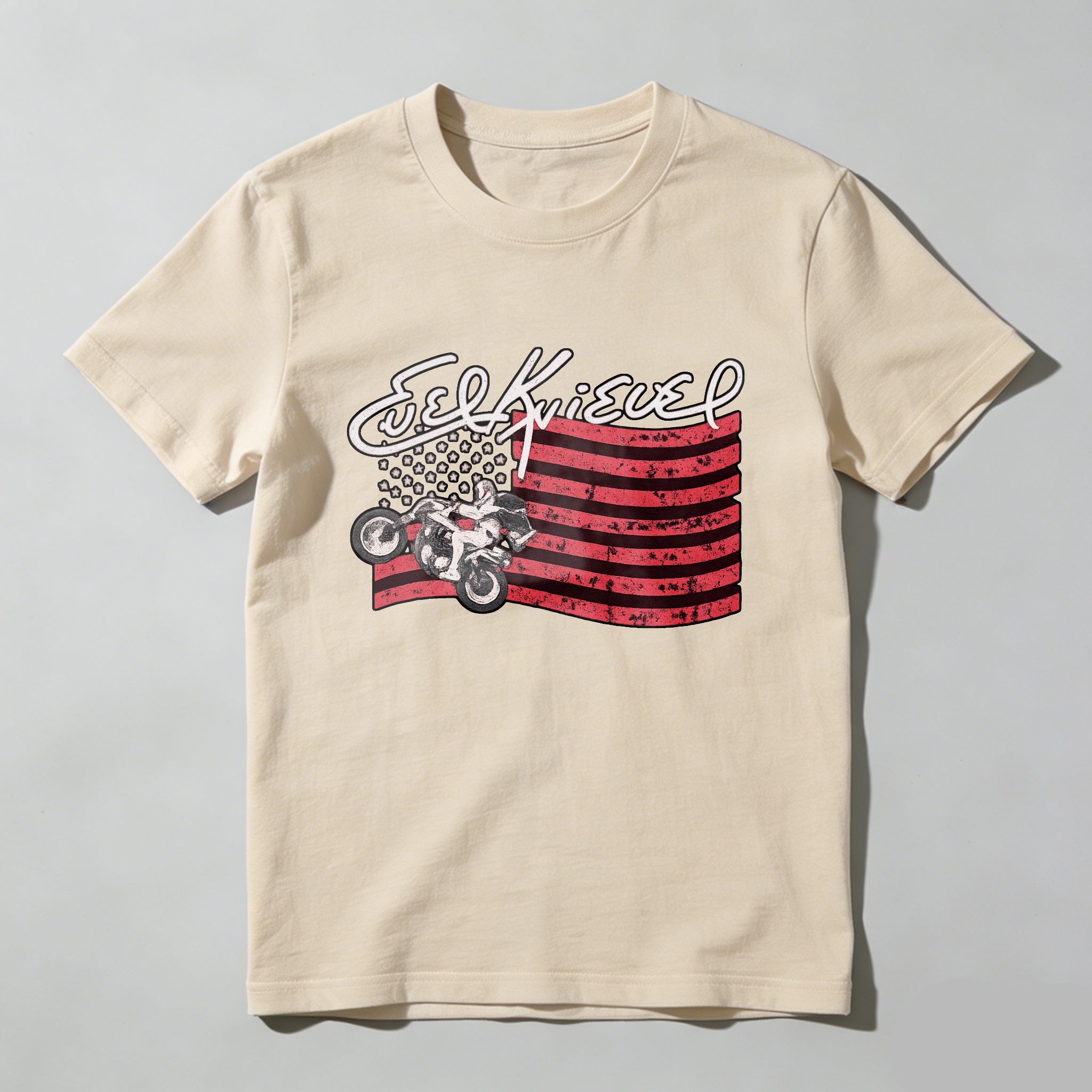 Joe Quieer American Flag Motorcycle T Shirt Made In Usa