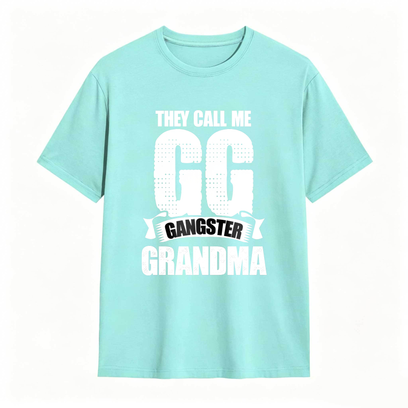 They Call Me GG Gangster Grandma Funny Graphic Tee