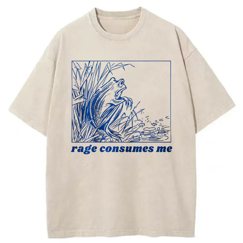 Blue Dragon In Bamboo Forest Rage Consumes Me tshirt 100% cotton