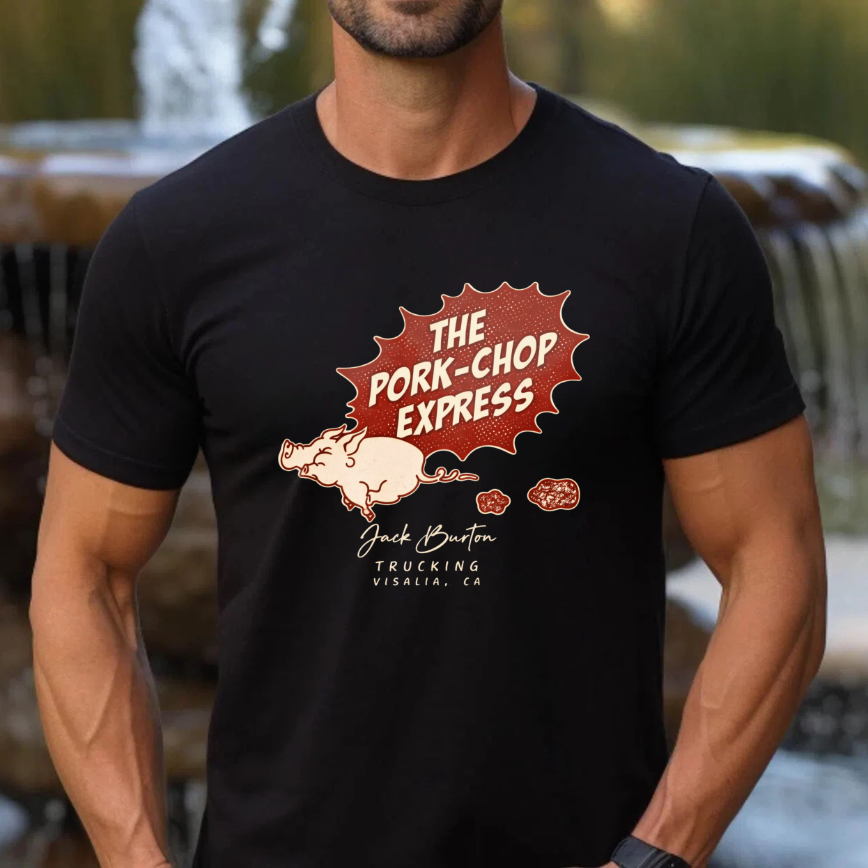 The Pork Chop Express Jack Burton Trucking Visalia Ca T Shirt