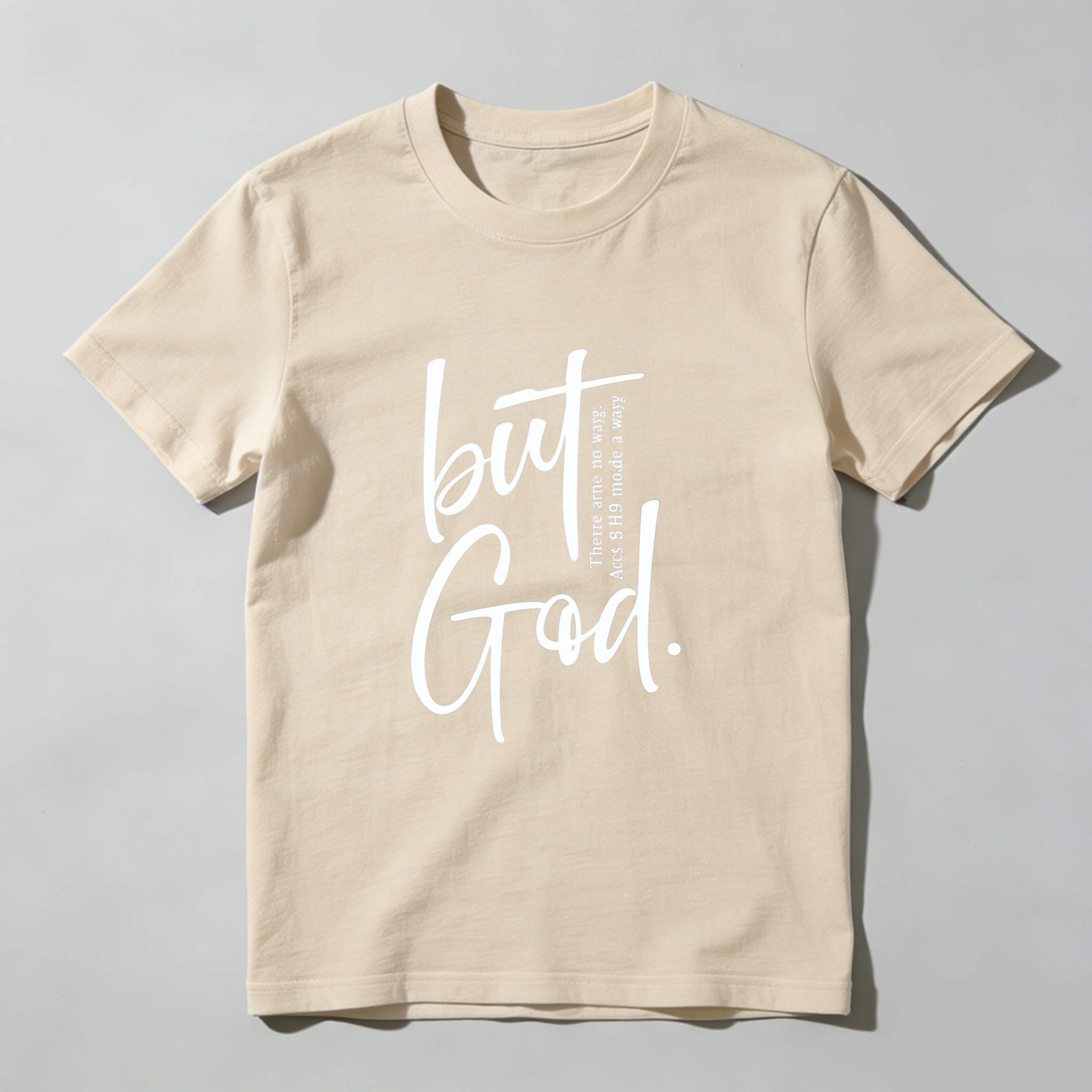TEECURENT But God There Was No Way But He Made A Way Christian T Shirt Faith Inspired Religious Quote Apparel For Men And Women WOMEN