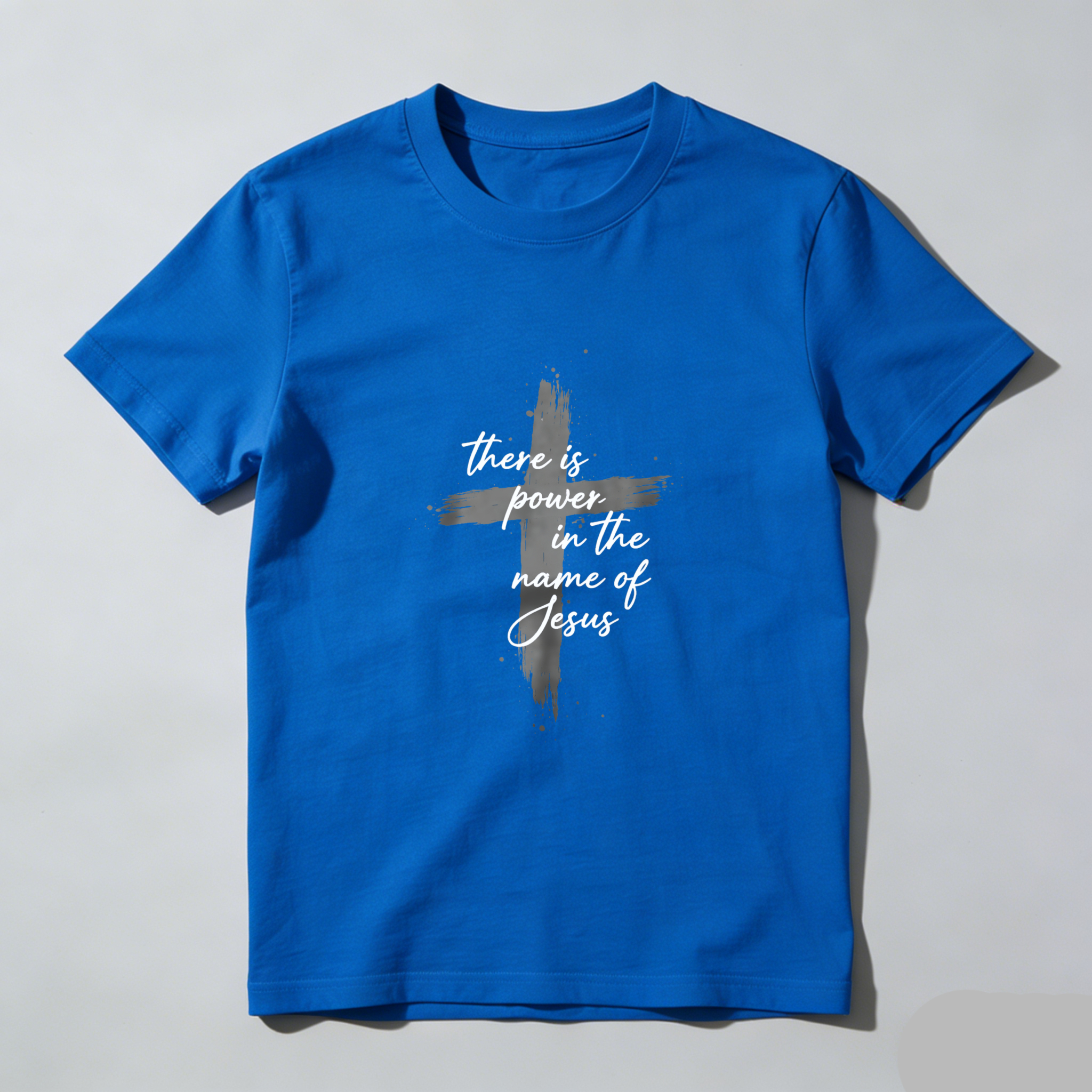 TEECURENT There Is Power In The Name Of Jesus Christian T Shirt With Cross Design Faith Inspired Religious Apparel For Men And Women WOMEN