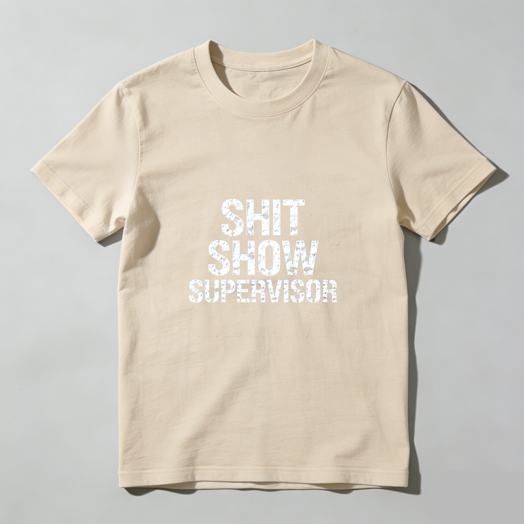 TEECURENT Shit Show Supervisor T Shirt Funny Work Humor Gift For Managers And Supervisors WOMEN