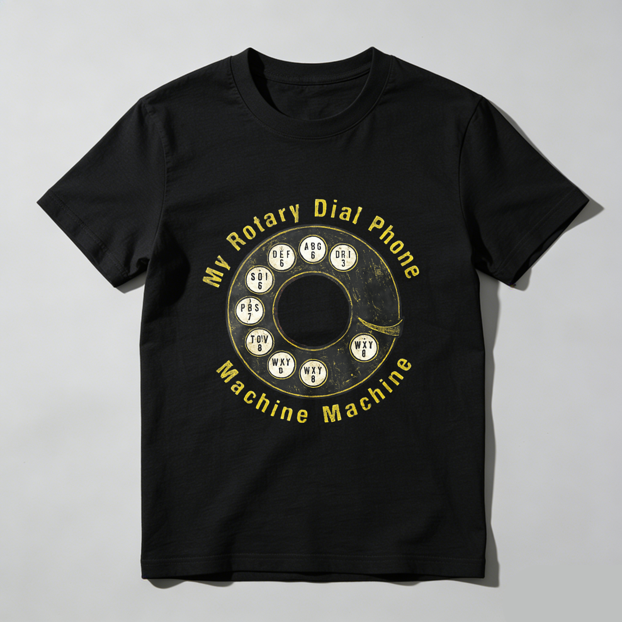 My Rotary Dial Phone Machine Machine T Shirt Made In Usa