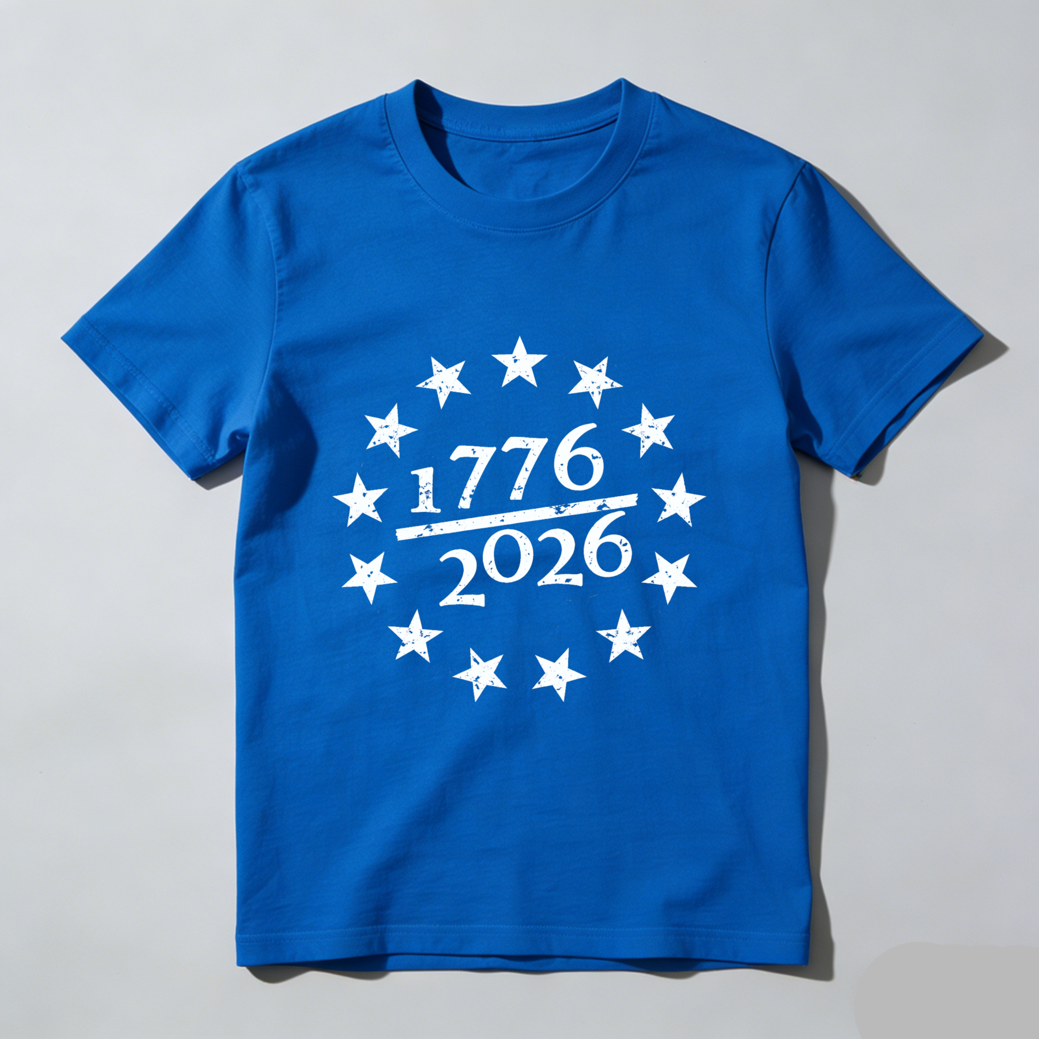 1776 To 2026 Independence Day Celebration T-Shirt American Patriotic Stars Design Black Shirt
