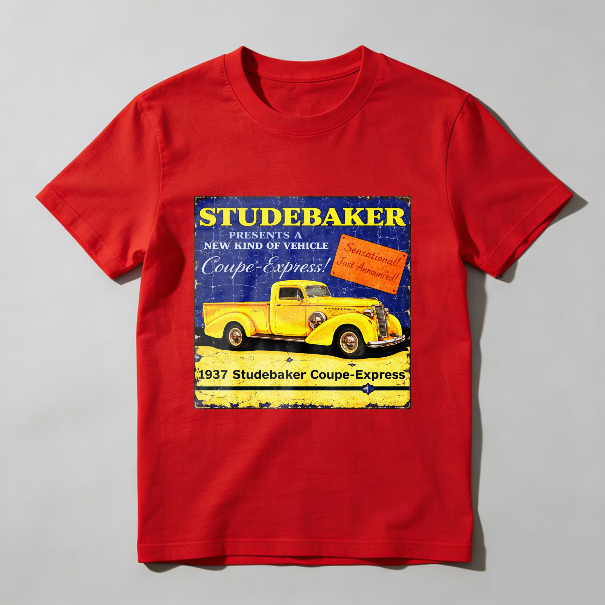 Studebaker 1937 Coupe Express Vintage Car Advertisement T Shirt