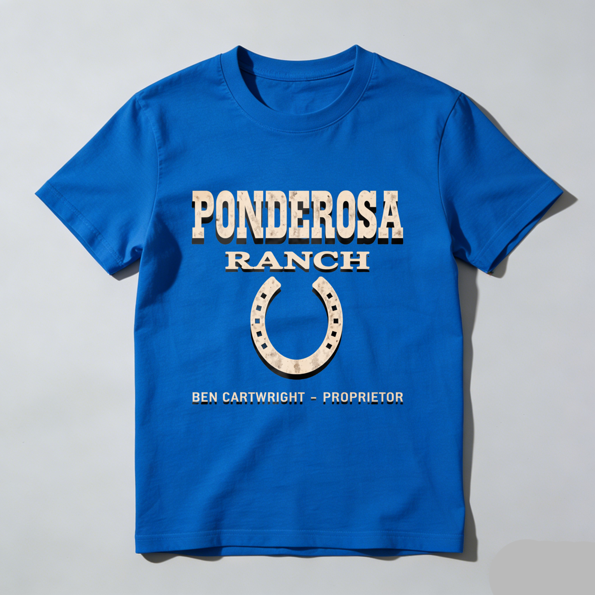 TEECURENT Ponderosa Ranch Ben Cartwright Proprietor Western T-Shirt