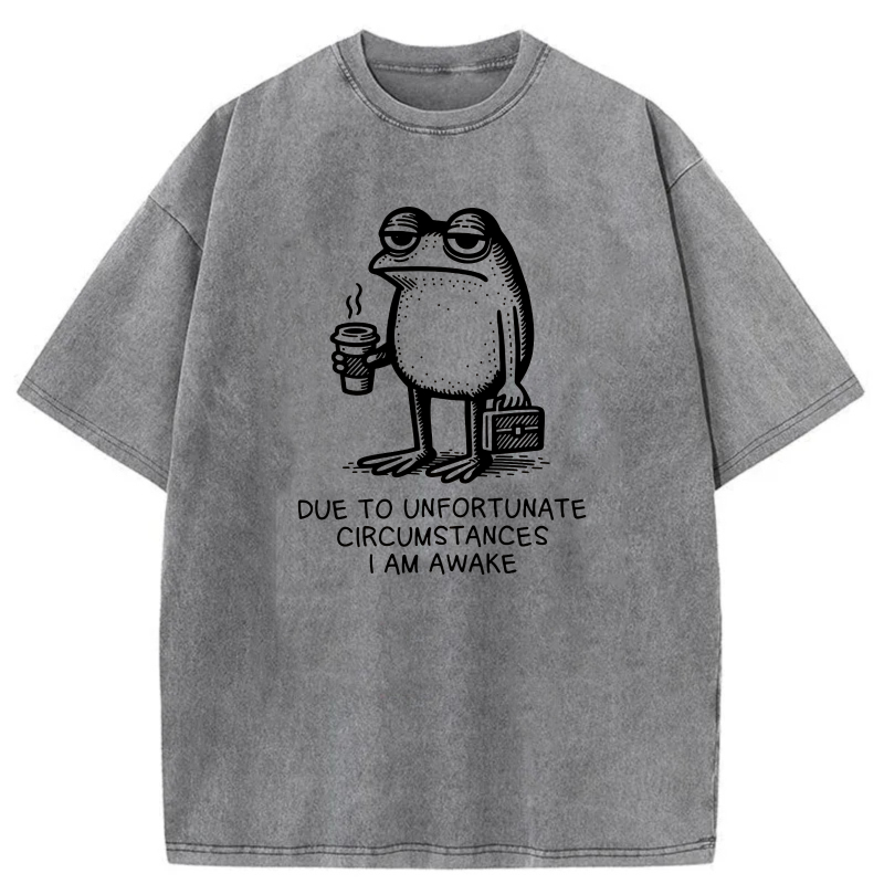 Frog Holding Coffee And Suitcase tshirt 100% cotton
