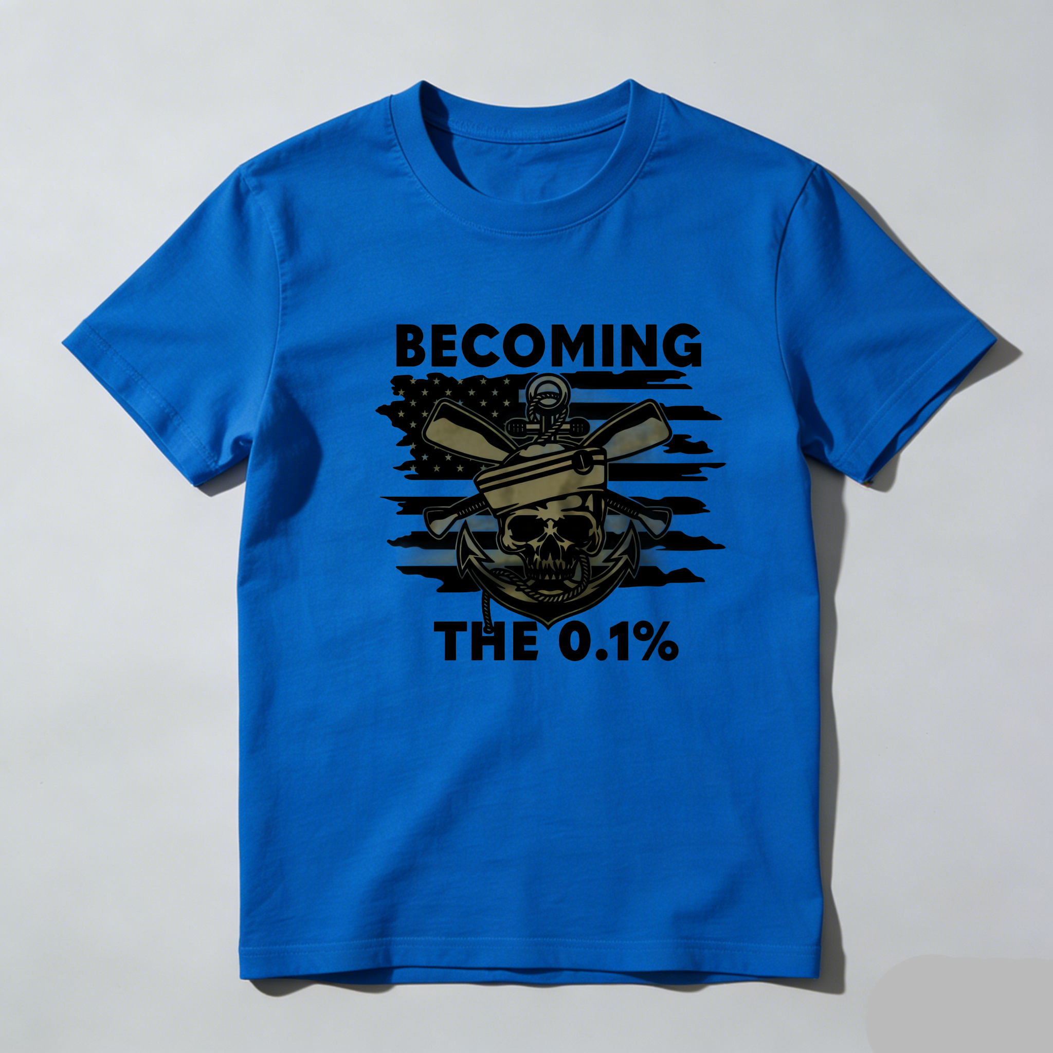 TEECURENT Becoming The 0.1 Percent Pure Cotton Short Sleeve T Shirt-TeeCurent