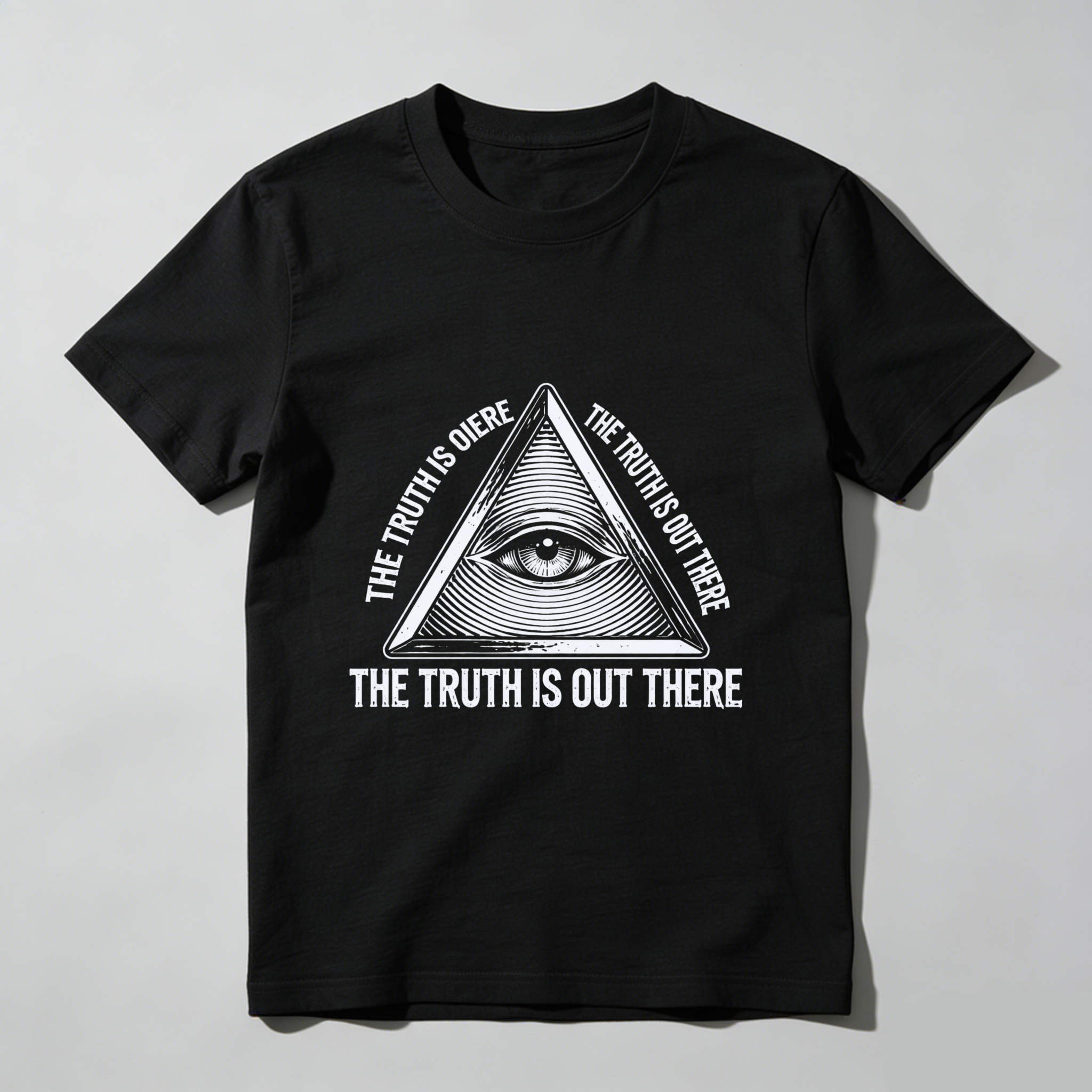 TEECURENT  The Truth Is Out There Eye Pyramid Symbol TEECURENT