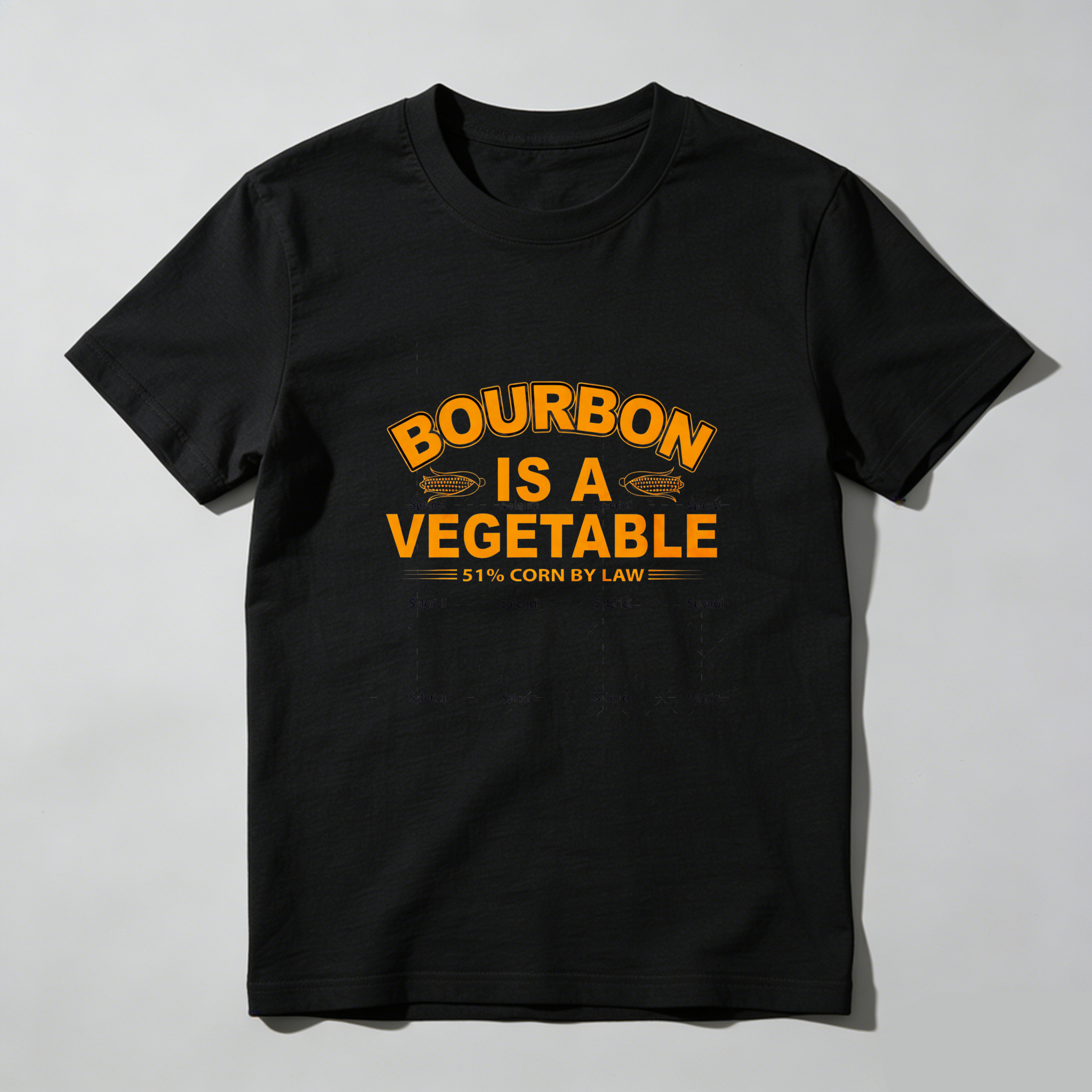 TEECURENT Bourbon Is A Vegetable 51 Percent Corn By Law Pure Cotton Short Sleeve T Shirt-TeeCurent