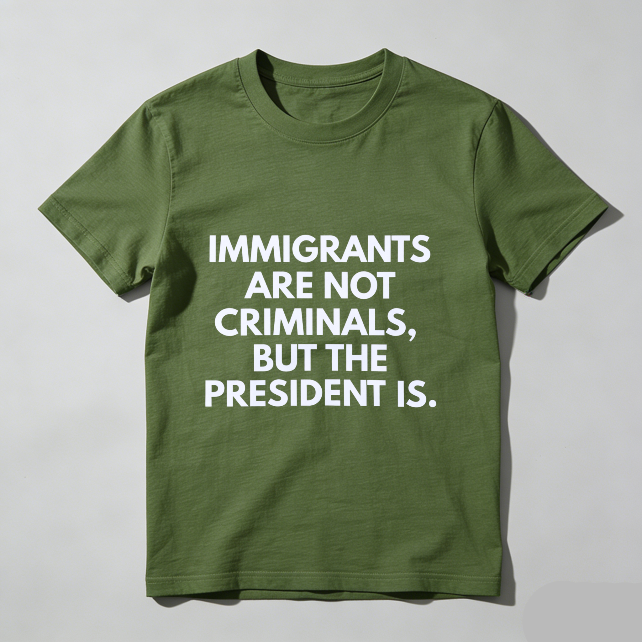TEECURENT Immigrants Are Not Criminals But The President Is T Shirt
