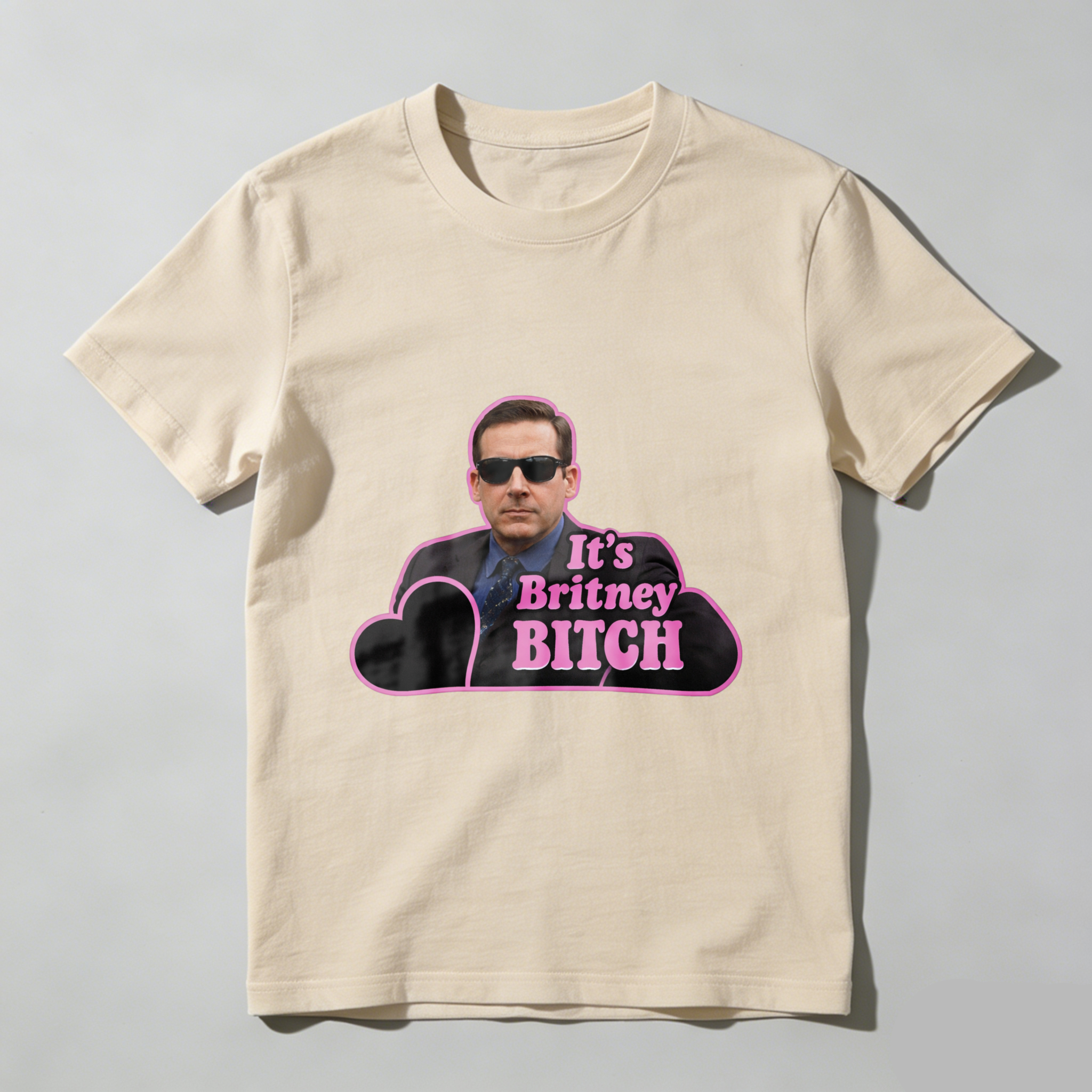 TEECURENT Its Britney Bitch Michael Scott T Shirt Funny Office Space Pop Culture Quote Men Women Unisex Black Cotton Tee Shirt