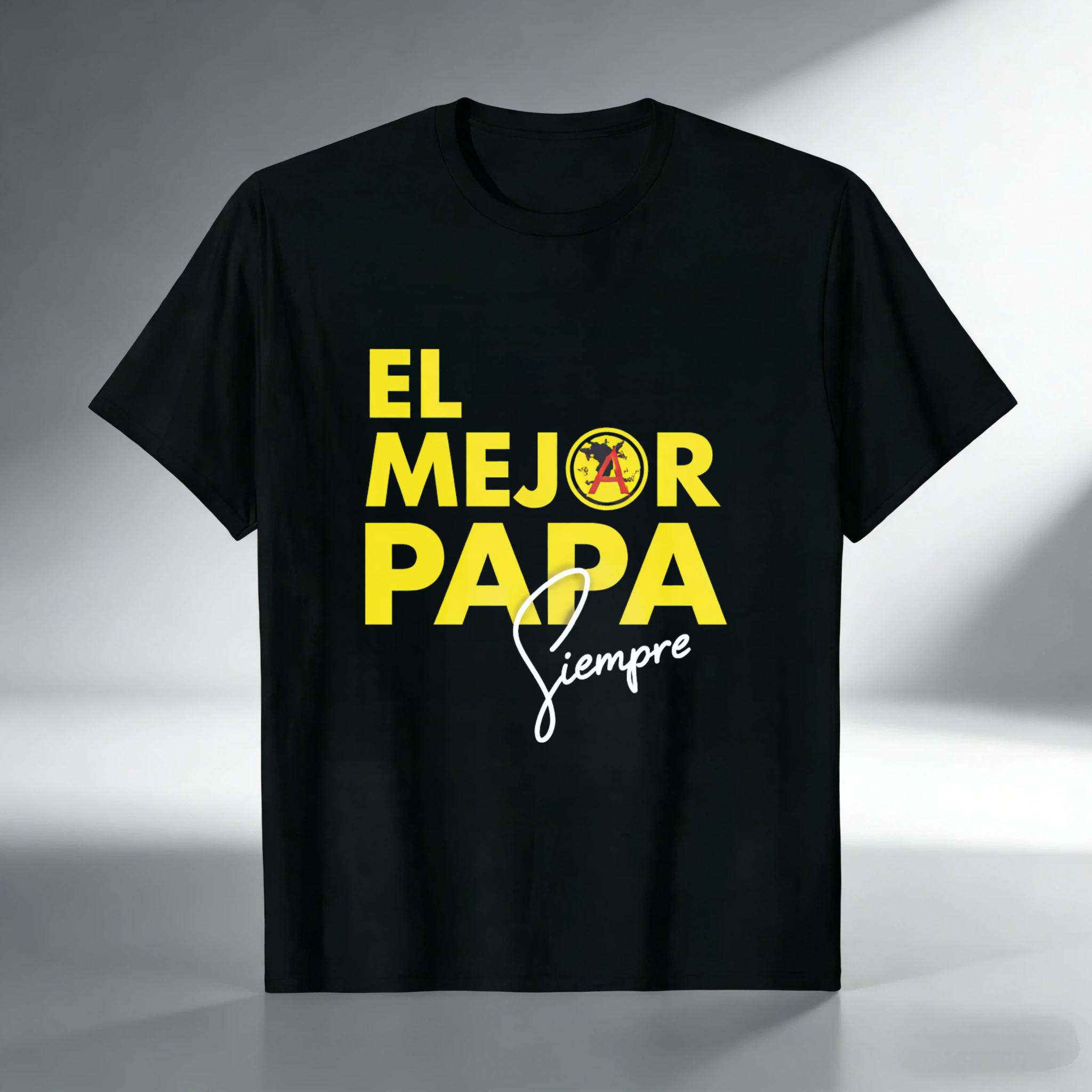 TEECURENT El Mejor Papa Siempre Mexico Flag Fatherhood T Shirt For Dad Gift