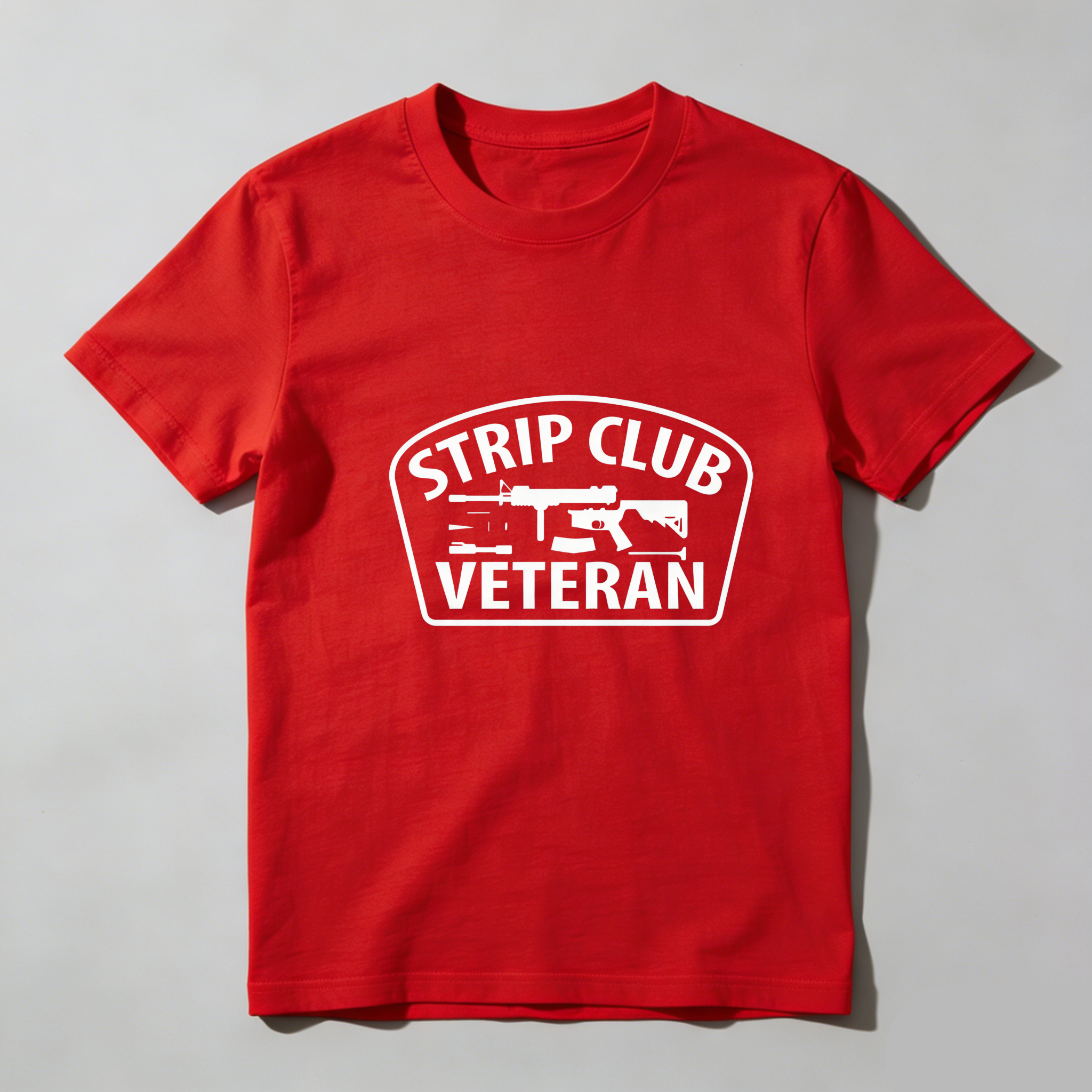 TEECURENT Strip Club Veteran Pure Cotton Short Sleeve T Shirt-TeeCurent