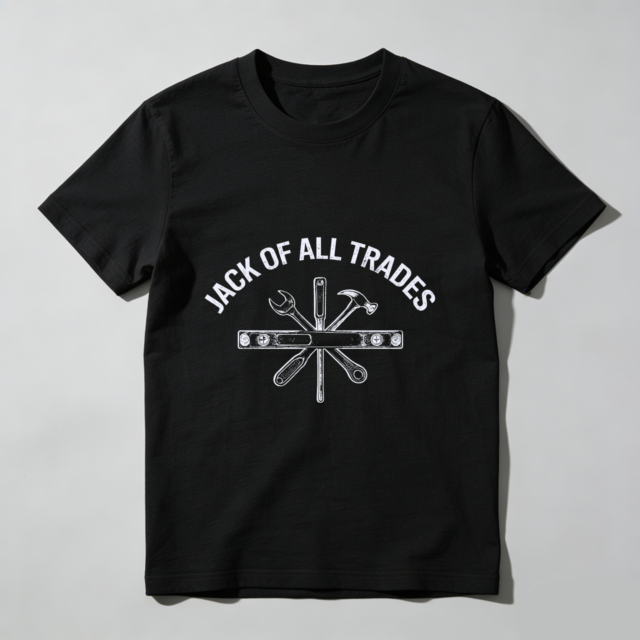 Jack Of All Trades T Shirt With Tools Graphic For Men And Women Casual Wear Workshirt Multi Skill Craftsmanship Design