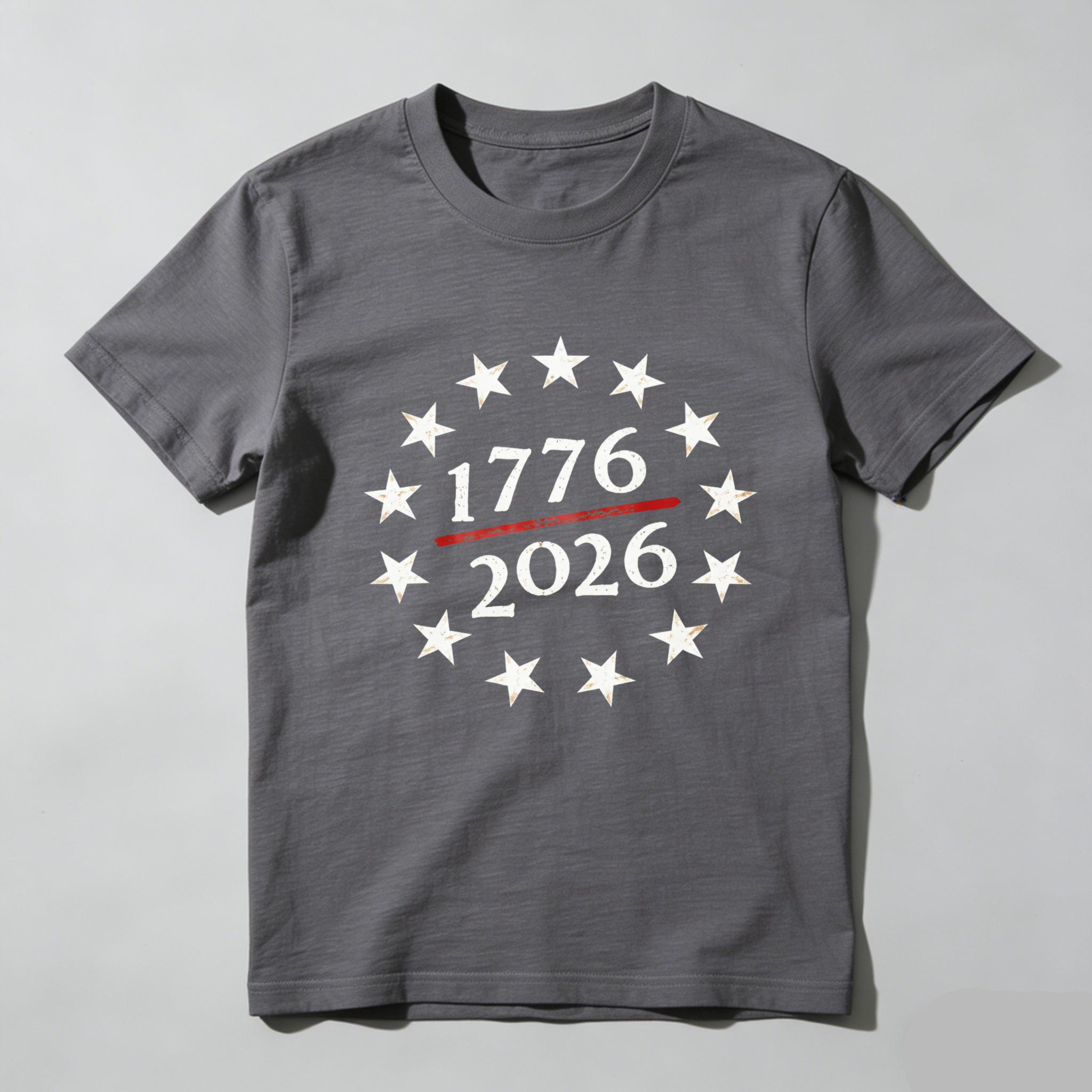 1776 To 2026 Independence Day American Flag Stars T-Shirt Celebration Patriotic Apparel