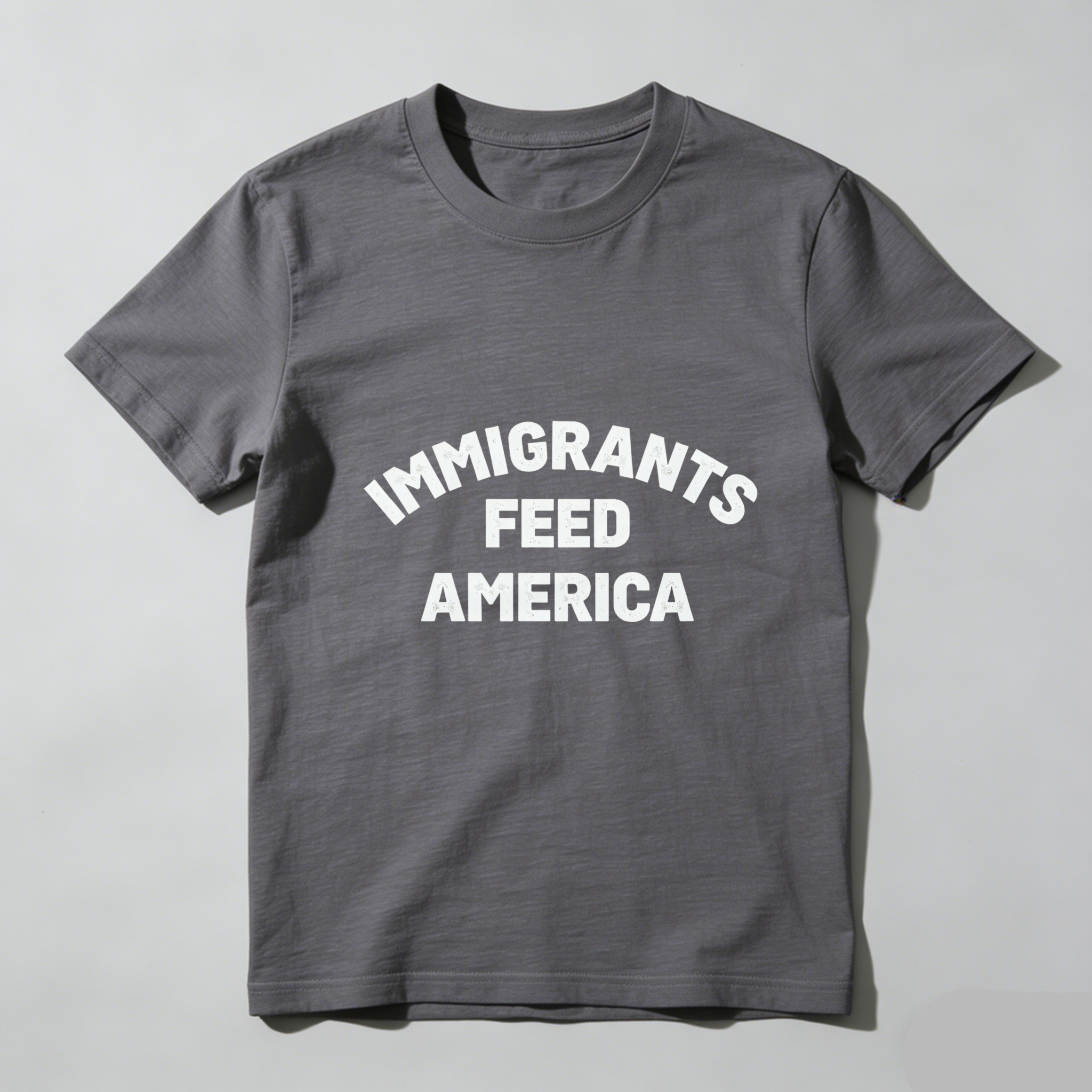 TEECURENTImmigrants Feed America T Shirt Black Unisex Cotton Graphic Tee For Men Women And Kids-TeeCurent