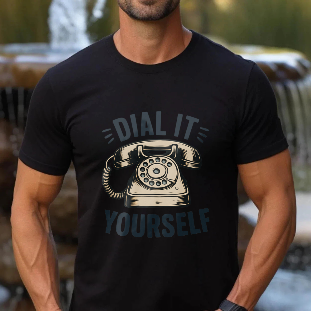 Dial It Yourself Vintage Telephone Graphic T-Shirt Made In Usa