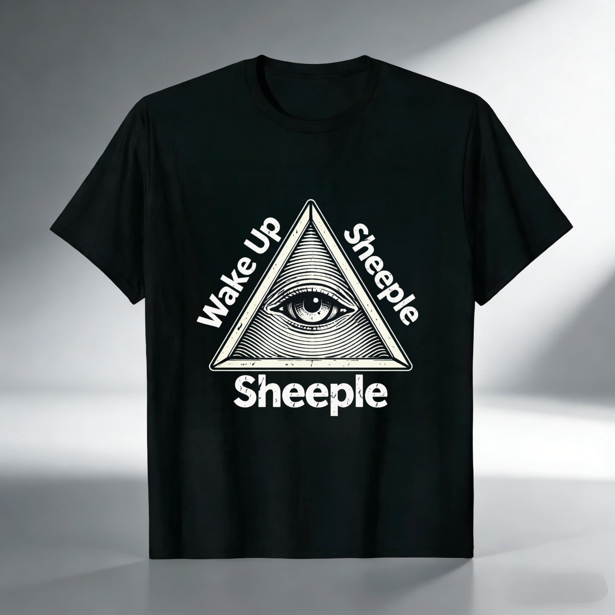TEECURENT  Wake Up Sheeple Eye In Pyramid Sheeple TEECURENT
