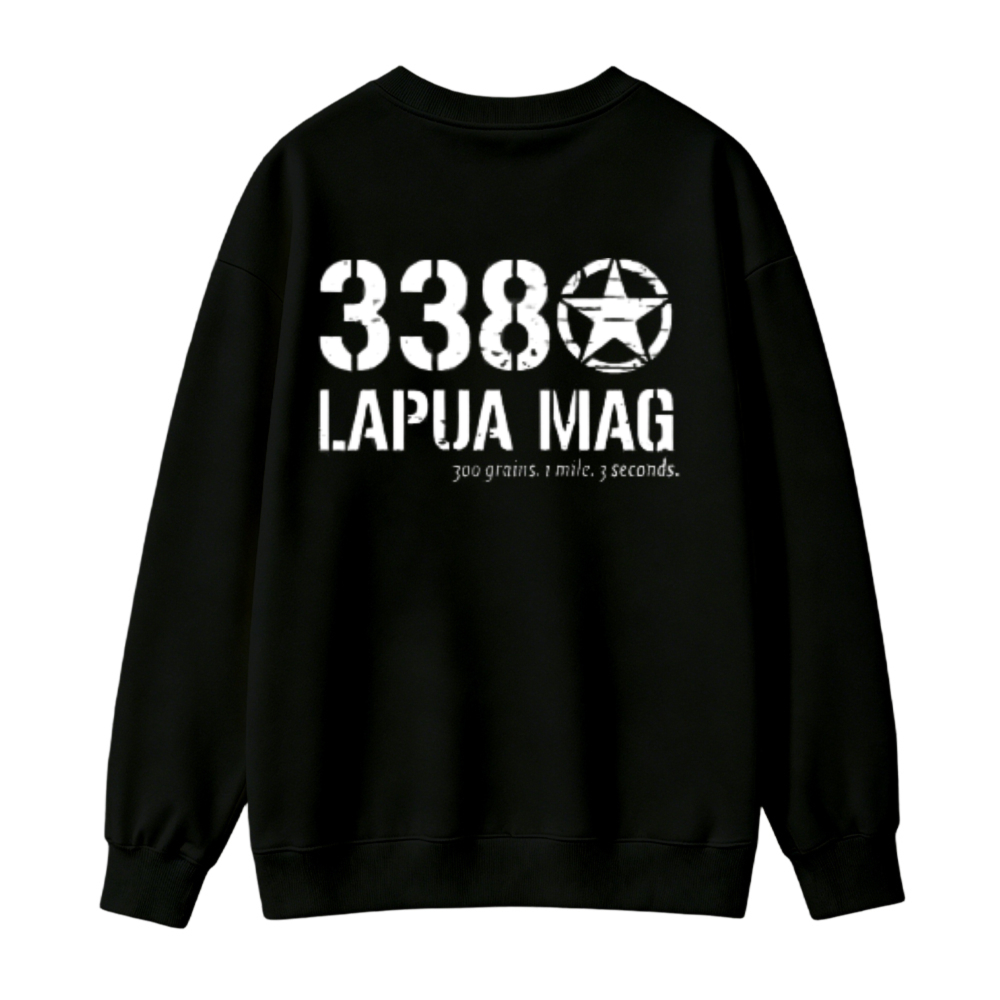 338 Lapua Mag Star Graphic Print Sweatshirt