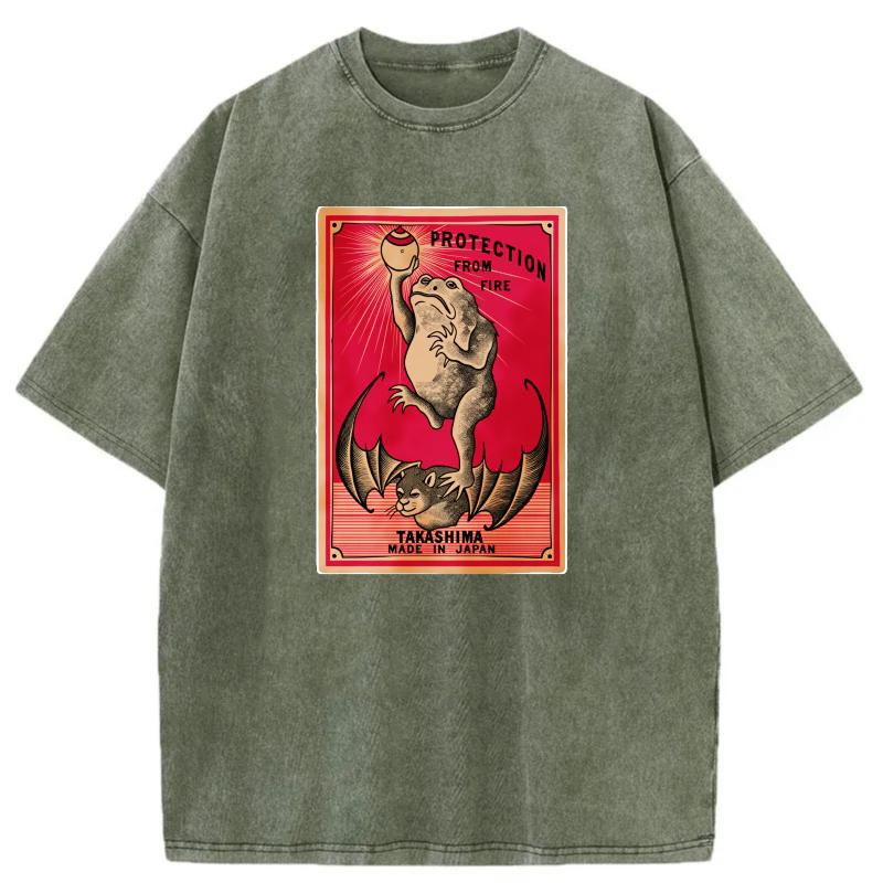 Protection From Fire Takashima Made In Japan tshirt 100% cotton