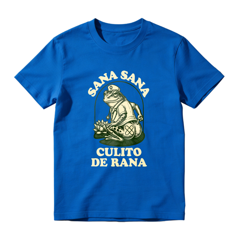 Frog With Sana Sana Culito De Rana Text Unisex Classic T-shirt